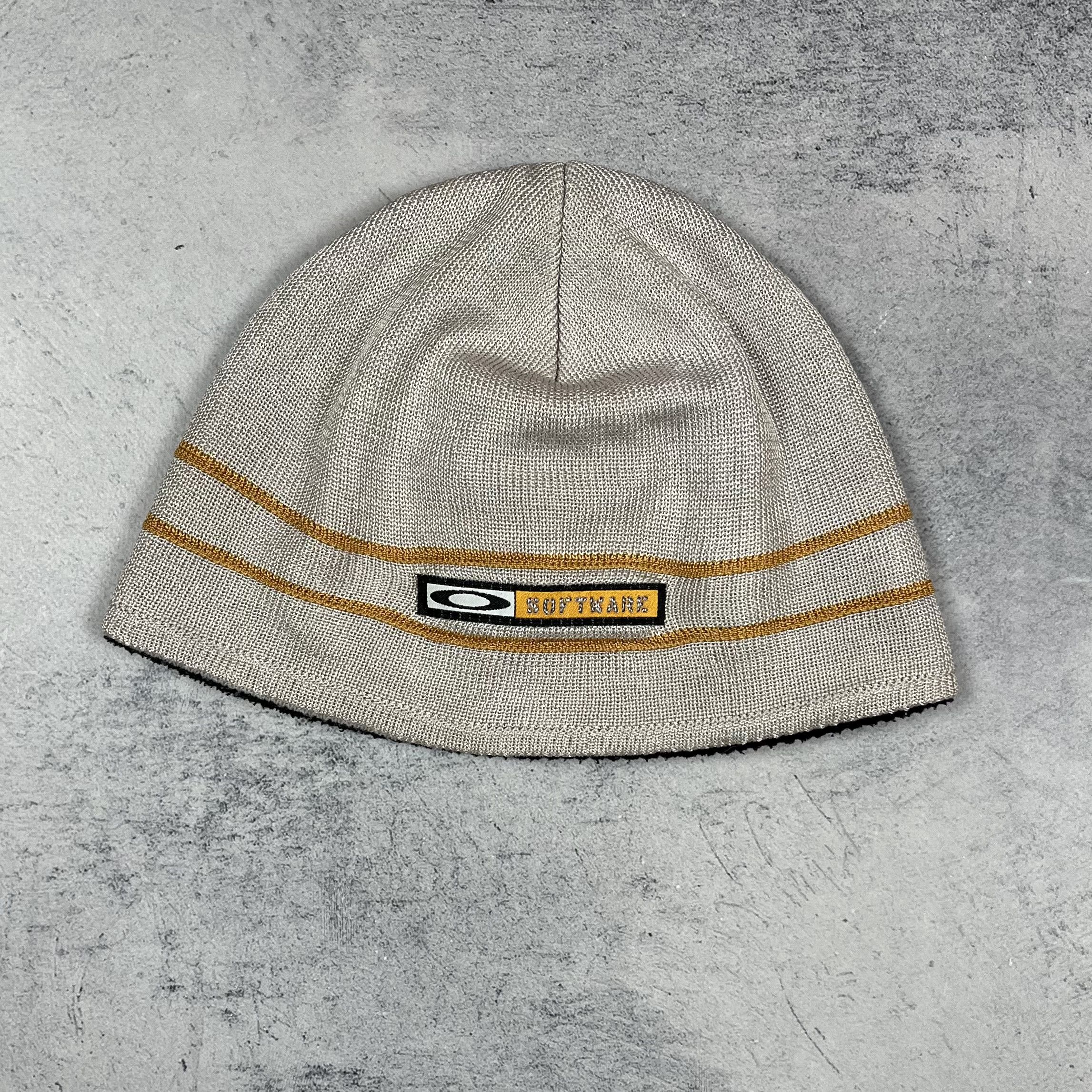 Oakley Vintage Oakley Software Metallic Grey Beanie Hat 2000’s Size ONE SIZE - 2 Thumbnail