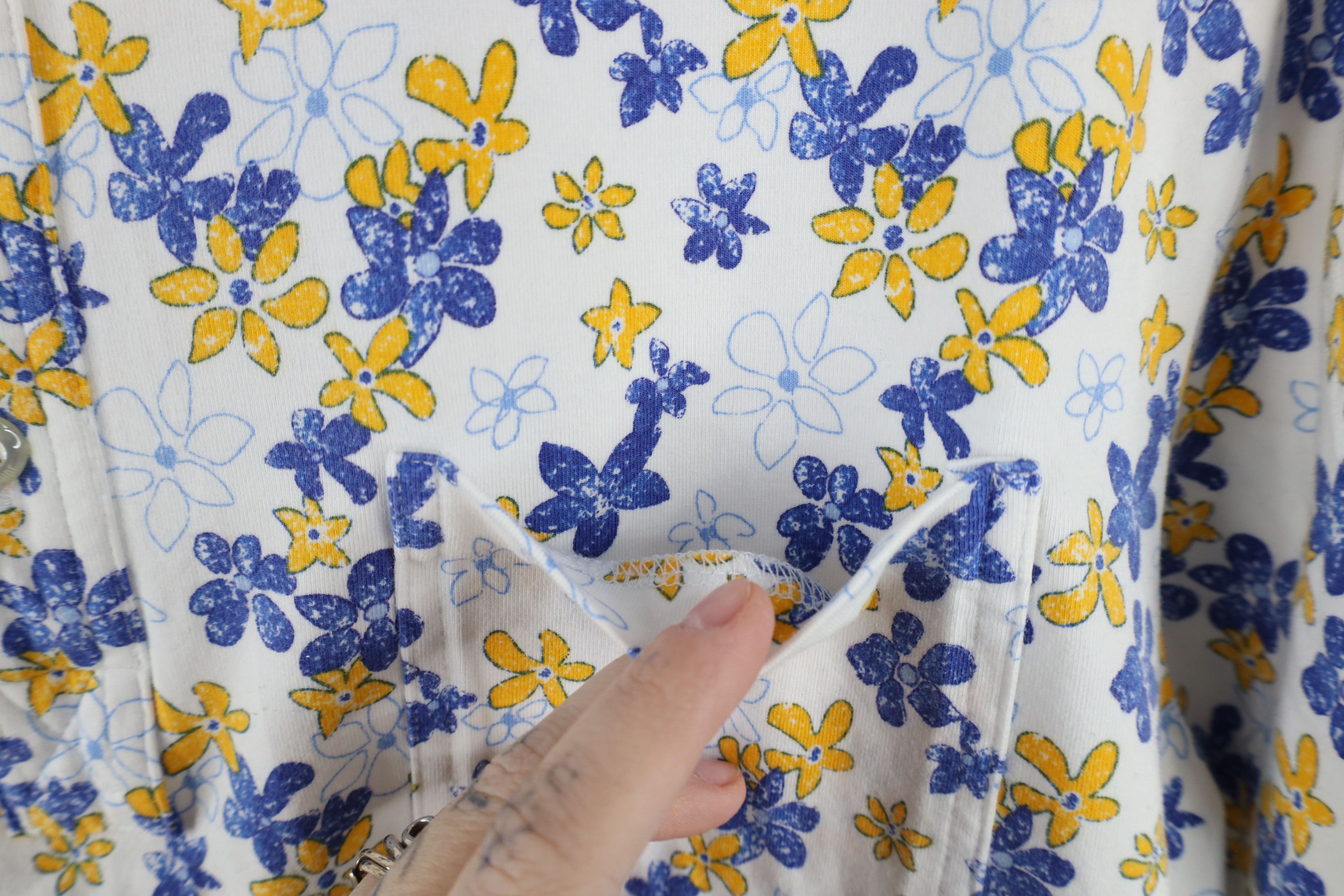 Vintage × johnnie-O Johnnie O Floral Flower All Over Print Stretch Polo Shirt Size US M / EU 48-50 / 2 - 4 Thumbnail