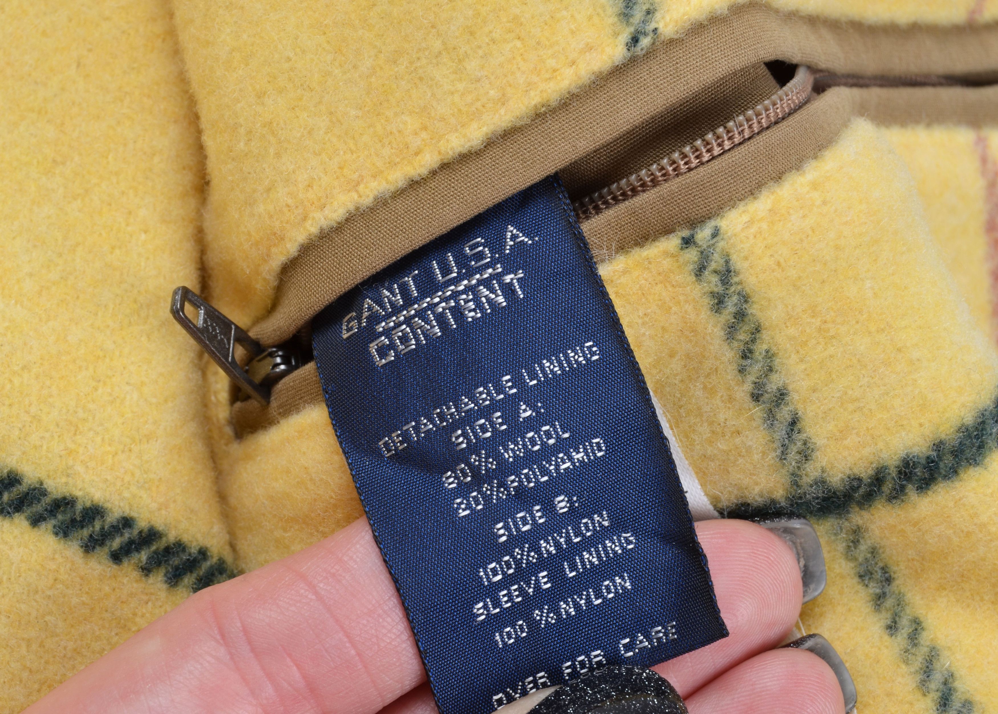 Gant Vntg Gant USA Waxed Warm Lining Corduroy Collar Camel Coat Size US M / EU 48-50 / 2 - 5 Thumbnail