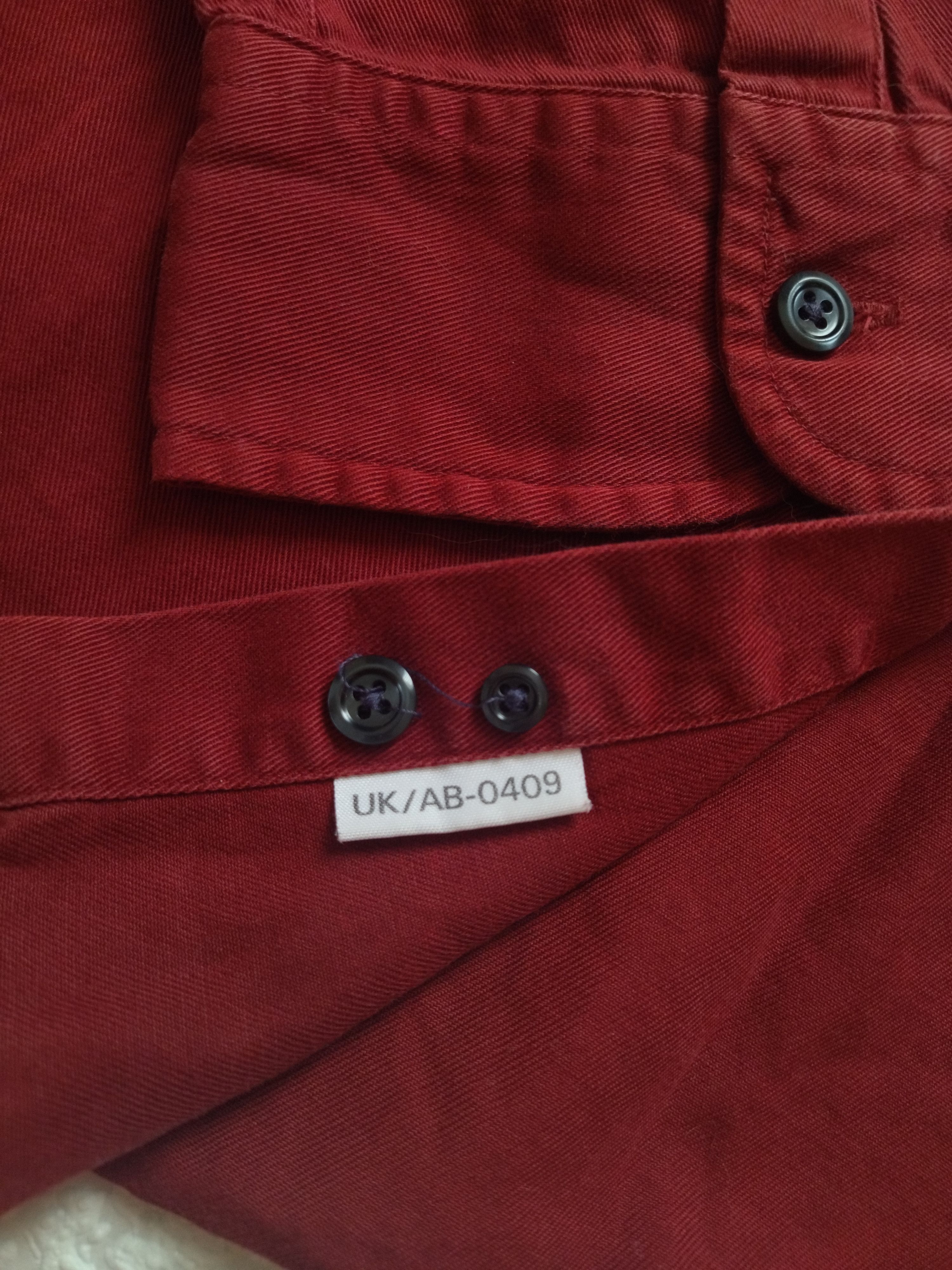 Vintage × Yves Saint Laurent Red Cotton YSL Shirt Size US L / EU 52-54 / 3 - 3 Thumbnail