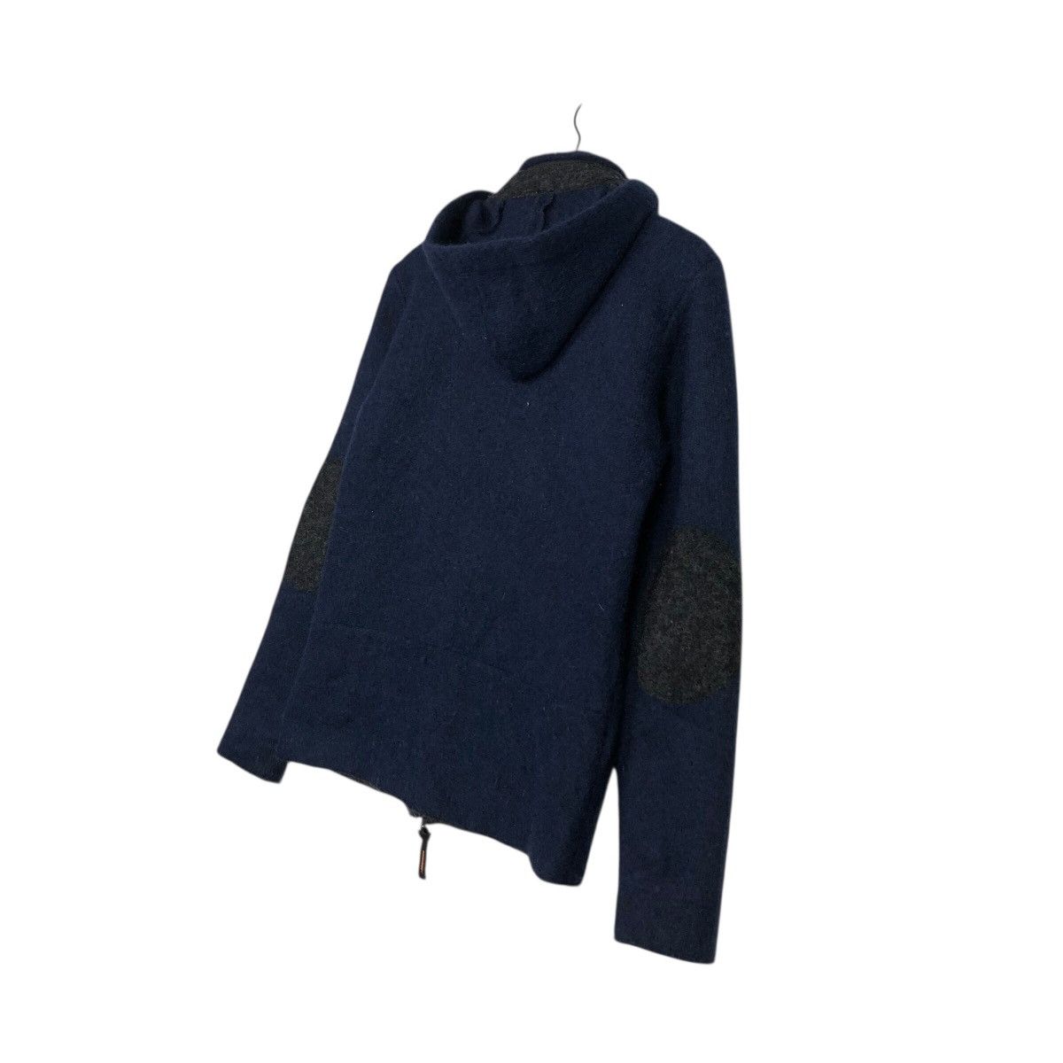 Blue Blue Japan 📌Vintage Wool Jacket Heart Peace & Love Indigo Biker Style Size US M / EU 48-50 / 2 - 12 Thumbnail