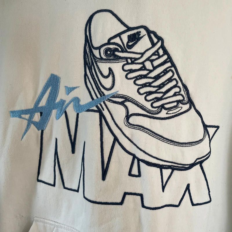 Nike Y2K baby blue Nike air max hoodie Size US M / EU 48-50 / 2 - 5 Thumbnail