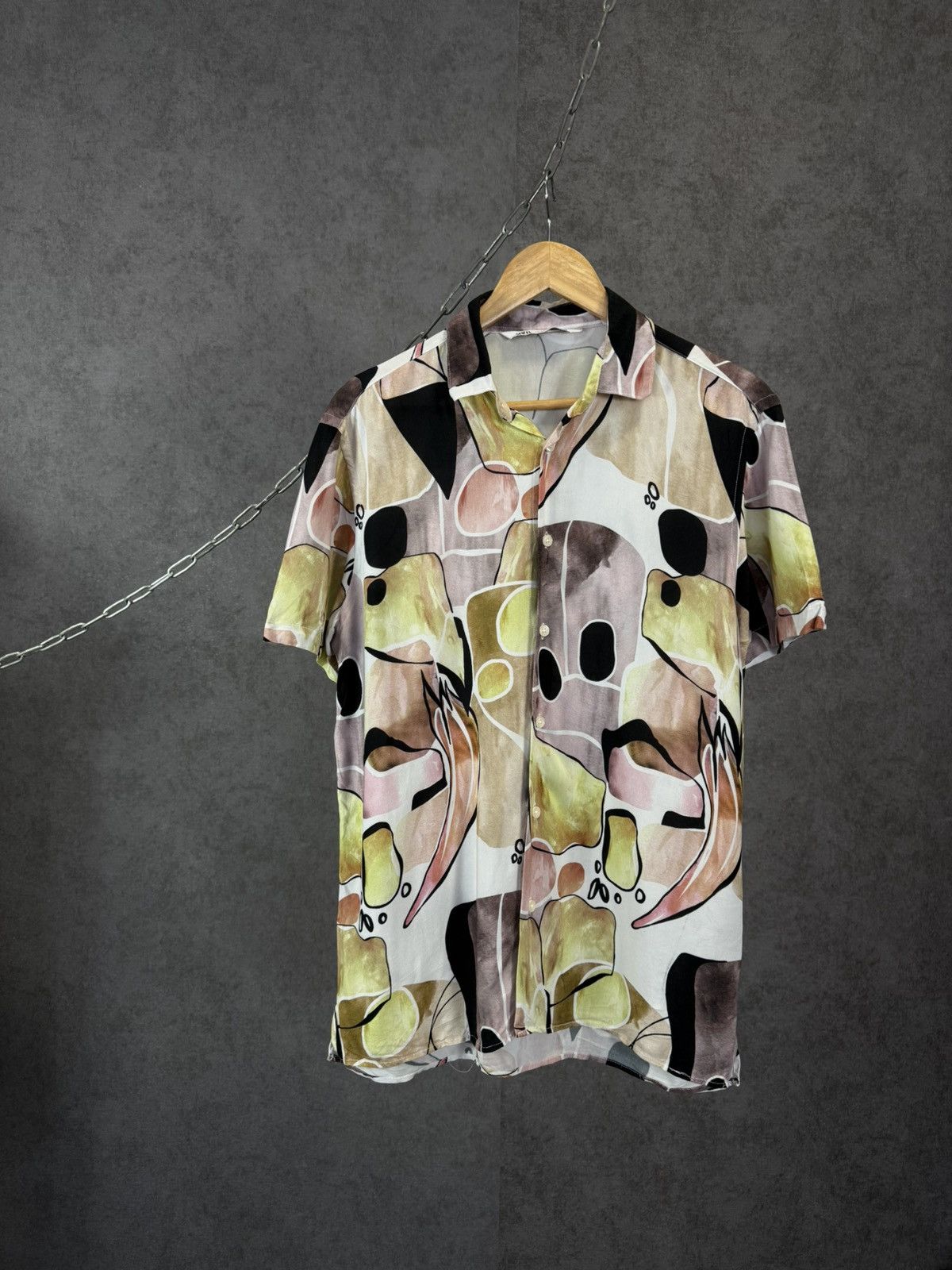 Zara Zara Man art designer hawaiian shirt Size US M / EU 48-50 / 2 - 1 Thumbnail