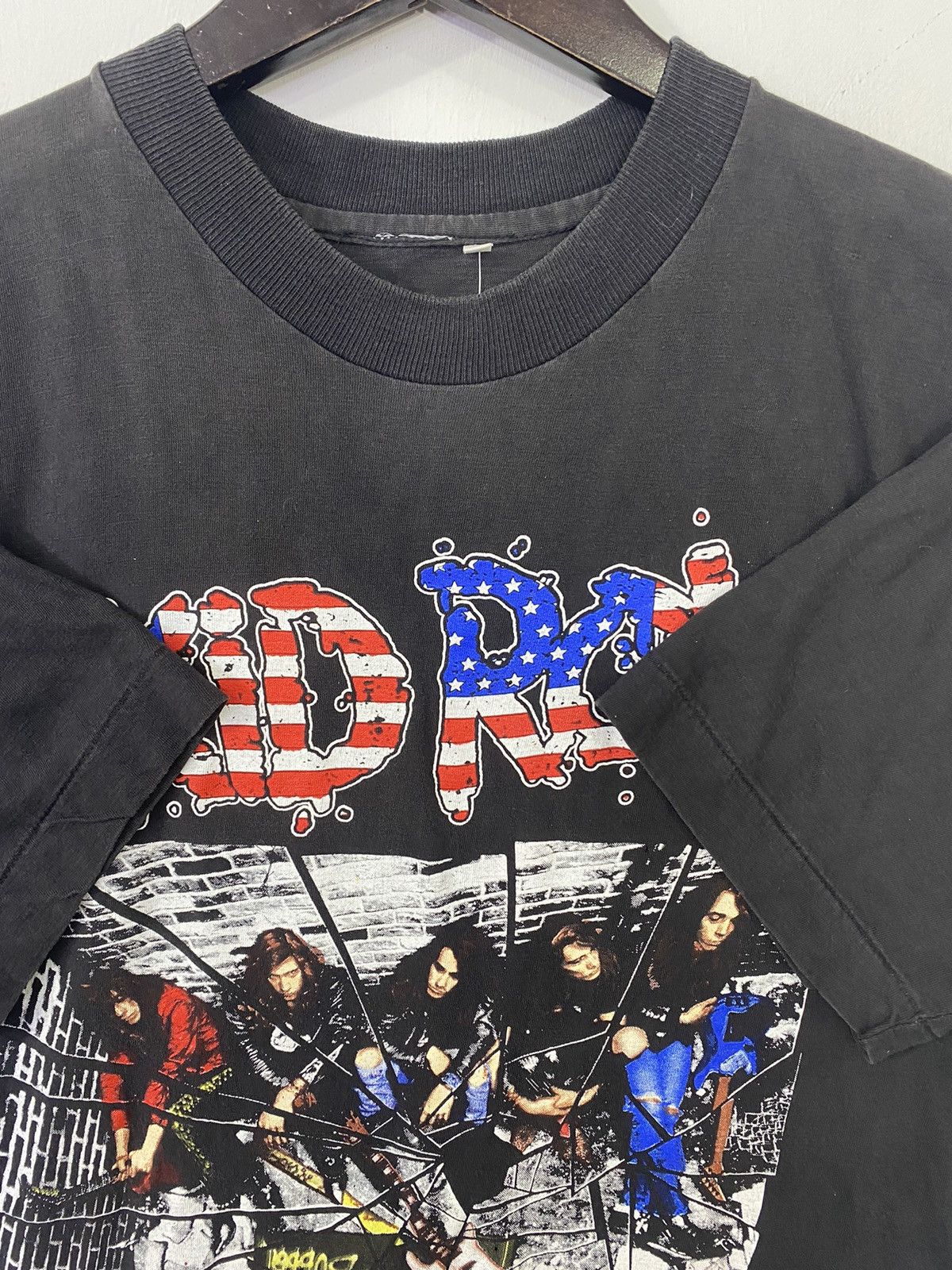 Band Tees 💥VINTAGE SKID ROW heavy metal across America Tour 1989 shirt Size US L / EU 52-54 / 3 - 3 Thumbnail