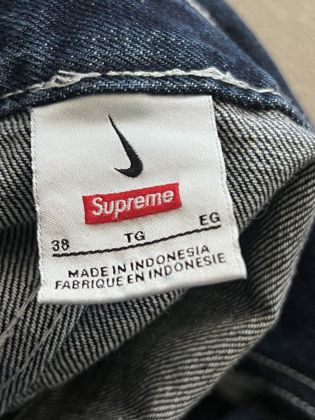 Nike × Supreme Supreme x Nike Denim Short 'Indigo' Size US 38 / EU 54 - 4 Thumbnail