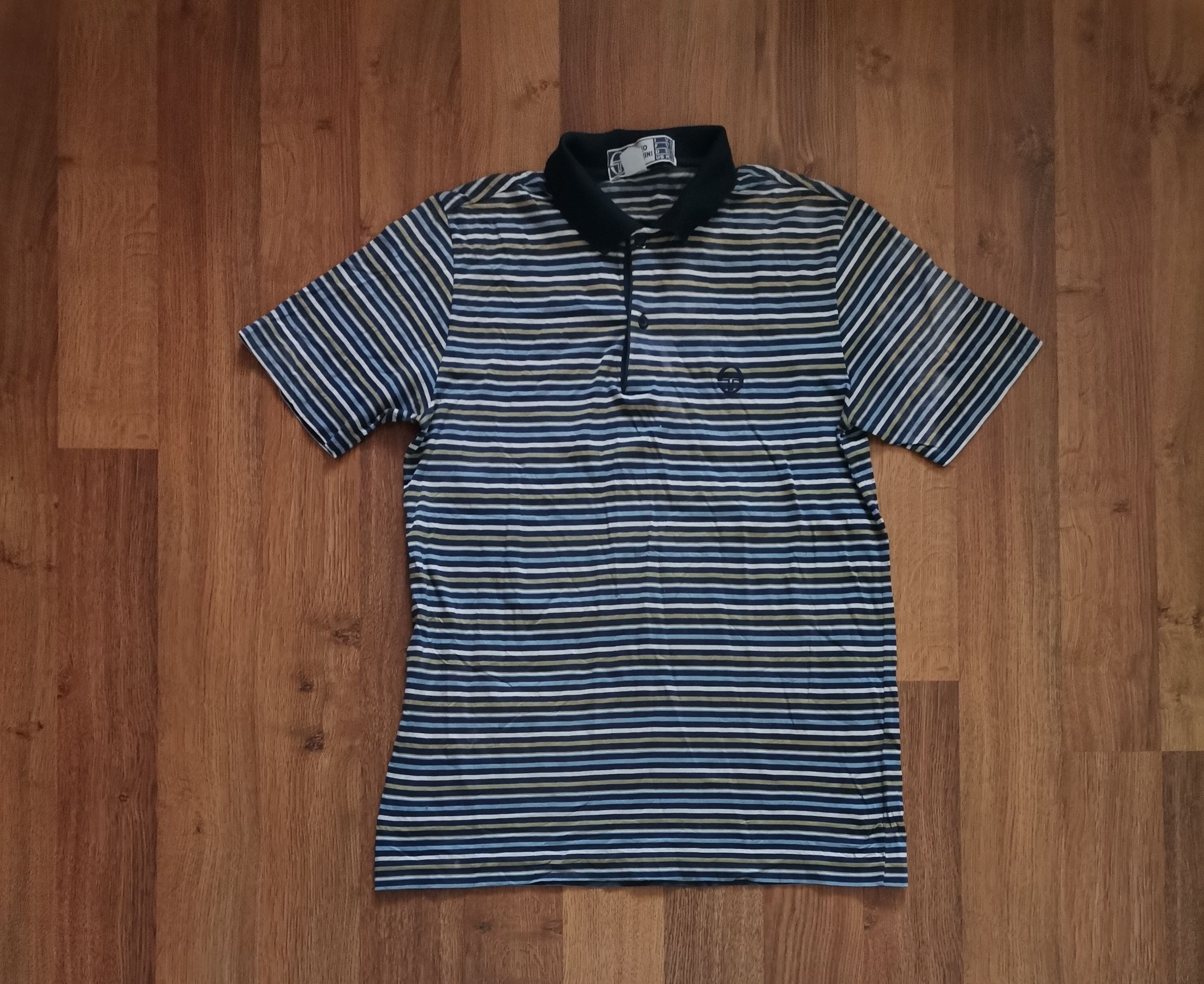 Sergio Tacchini Vintage Sergio Tacchini Striped Polo Size US M / EU 48-50 / 2 - 1 Thumbnail