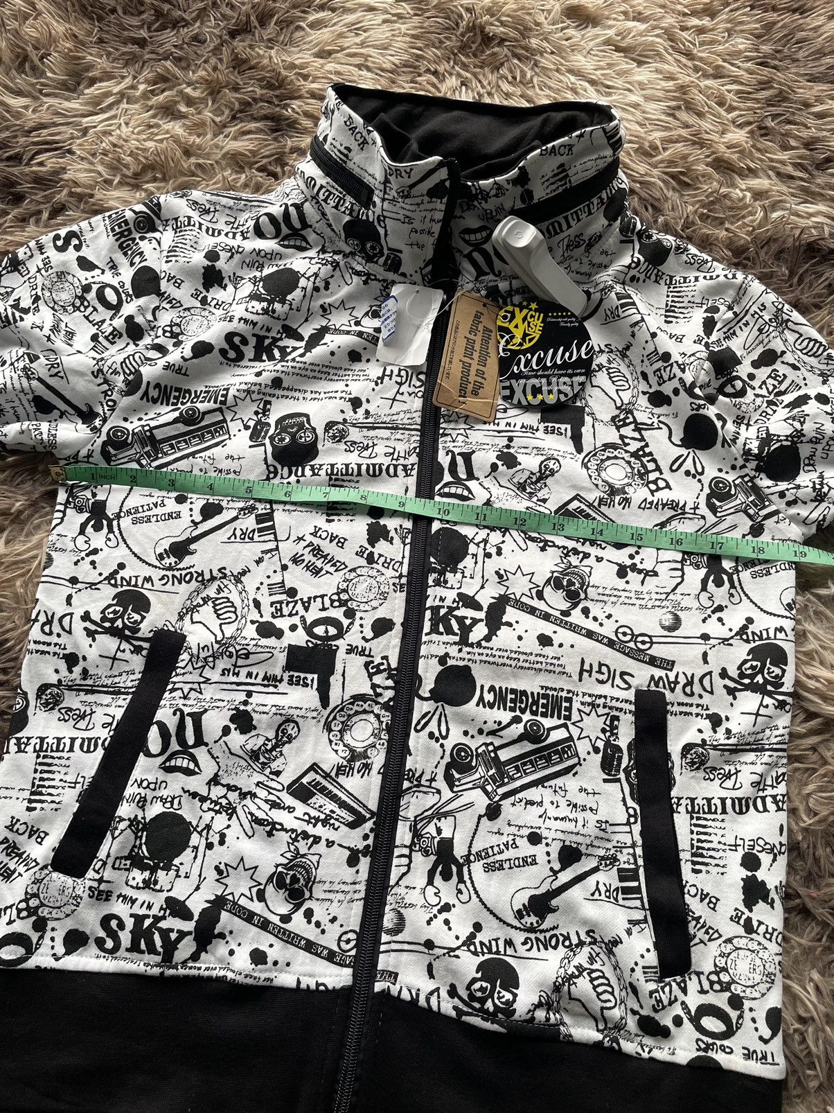 If Six Was Nine BNWT Excuse Hoodie ifsixwasnine punk style Size US M / EU 48-50 / 2 - 7 Thumbnail