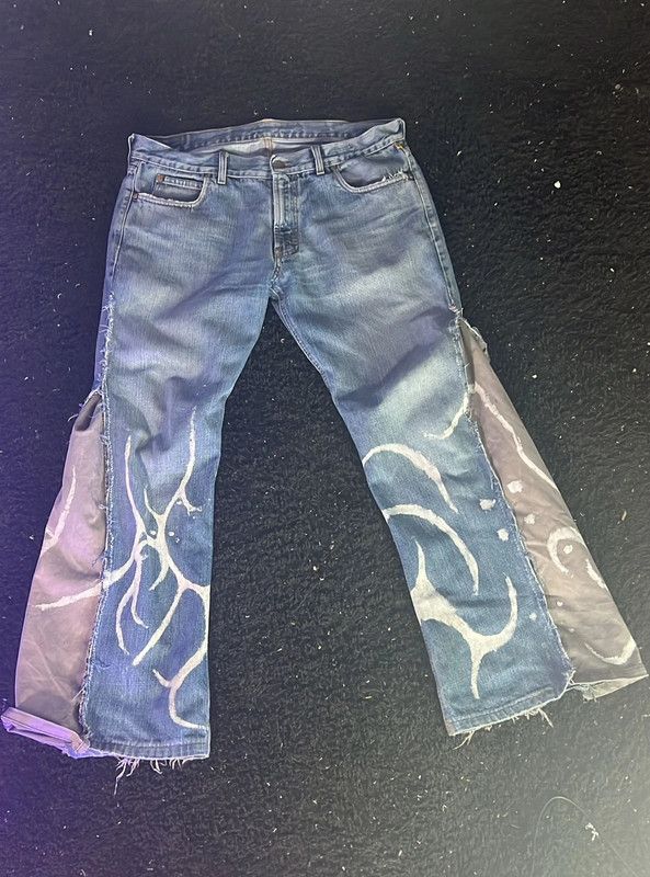 Japanese Brand Goth Opium Y2k Custom Streetwear Baggy Oversize Jeans Pants Size US 38 / EU 54 - 6 Thumbnail