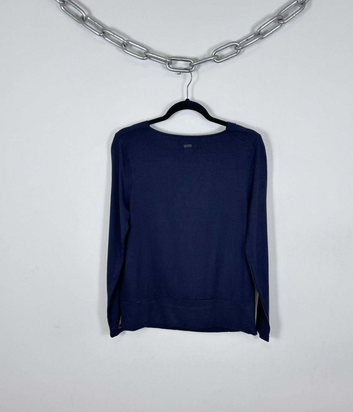 Barbour Barbour Winter Tartan Women’s Navy Blue Long Sleeve T-Shirt Size M / US 6-8 / IT 42-44 - 2 Thumbnail