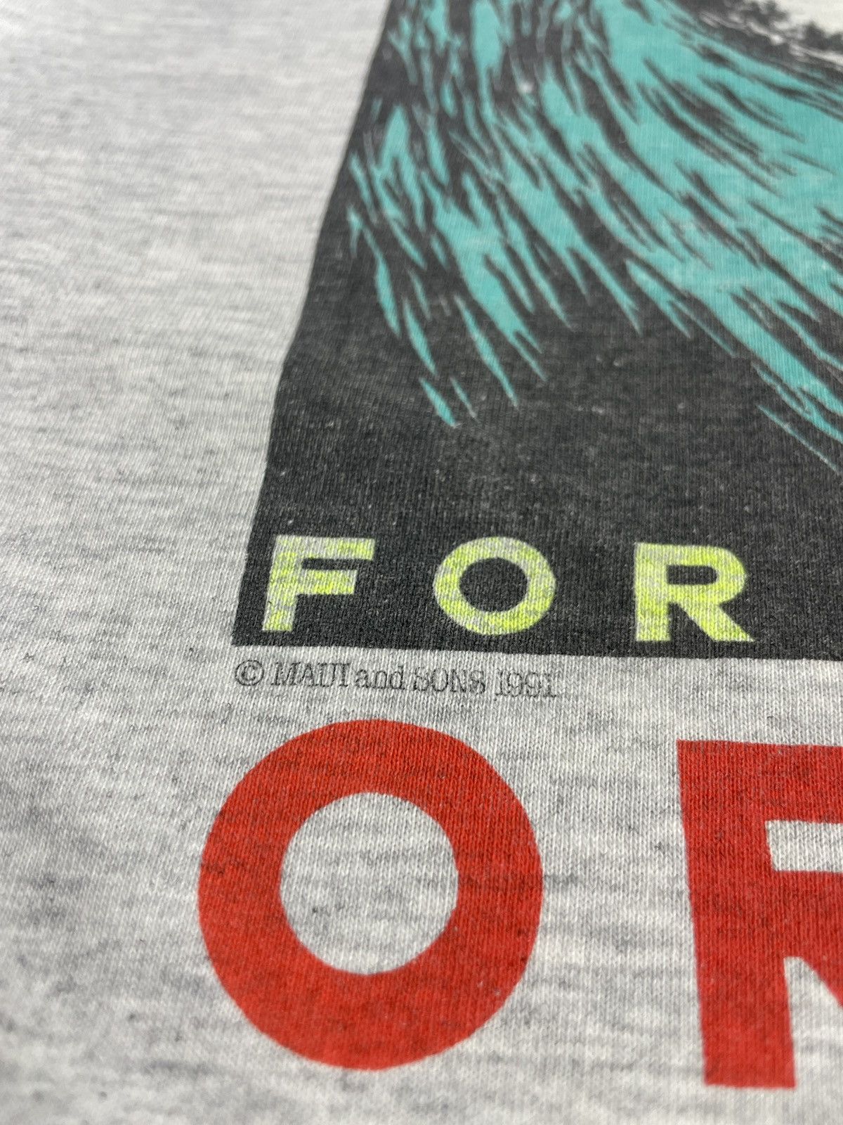 Maui and Sons × Vintage Vintage 90s Maui And Sons Pirate Ship Shark Fantasy Tee Size US XL / EU 56 / 4 - 5 Thumbnail
