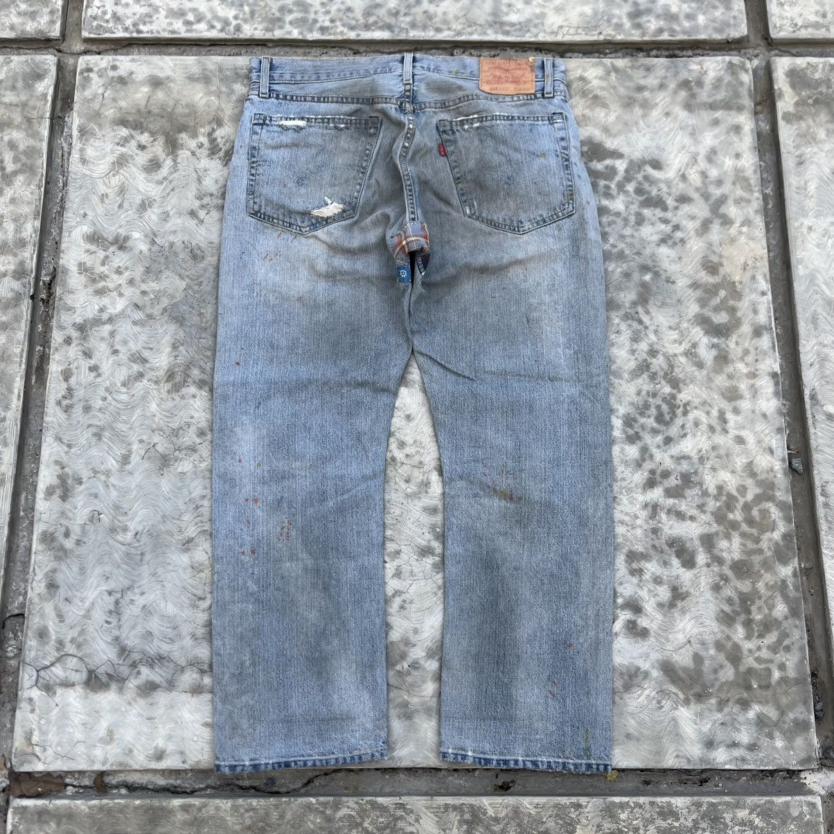 Levi's Vintage Clothing Vtg Levi’s Big E 505 Selvedge Denim Patchwork Size US 33 - 8 Thumbnail
