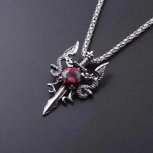 Other Dragon Sword Pendant Necklace🔥🔥🔥 Size ONE SIZE - 1 Thumbnail