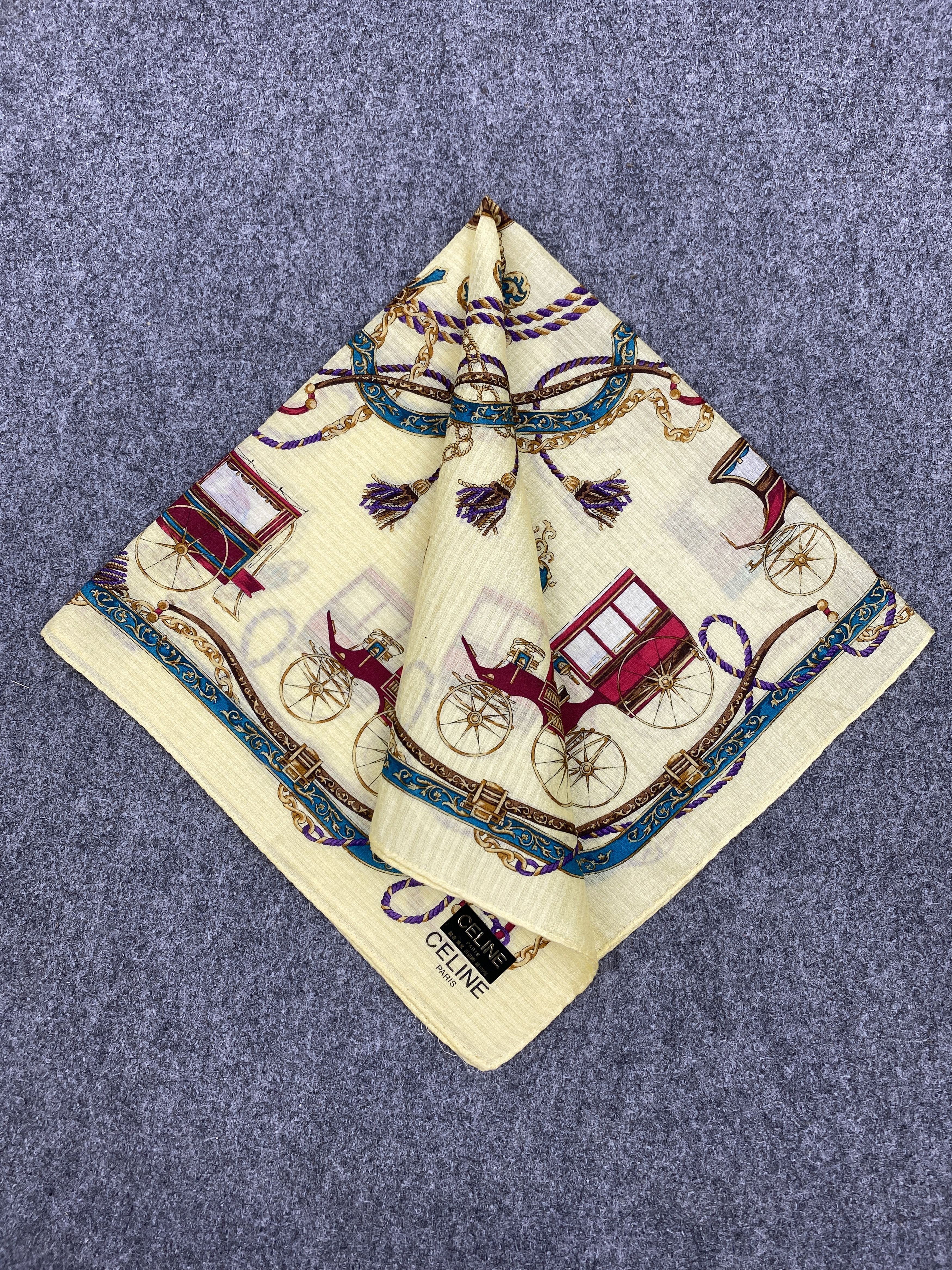 Celine Celine Handkerchief / Neckerchief / Headscarf HKC0397 Size ONE SIZE - 3 Thumbnail
