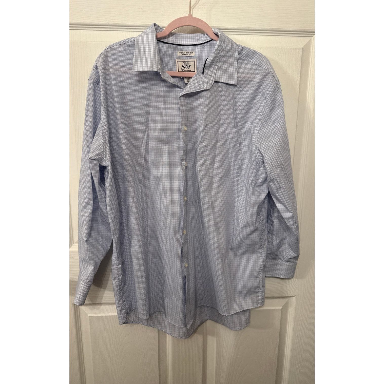 Jos. A. Bank Jos A Bank Stretch NonIron Tailored Button Down,17 1/2-33 Size US M / EU 48-50 / 2 - 1 Thumbnail