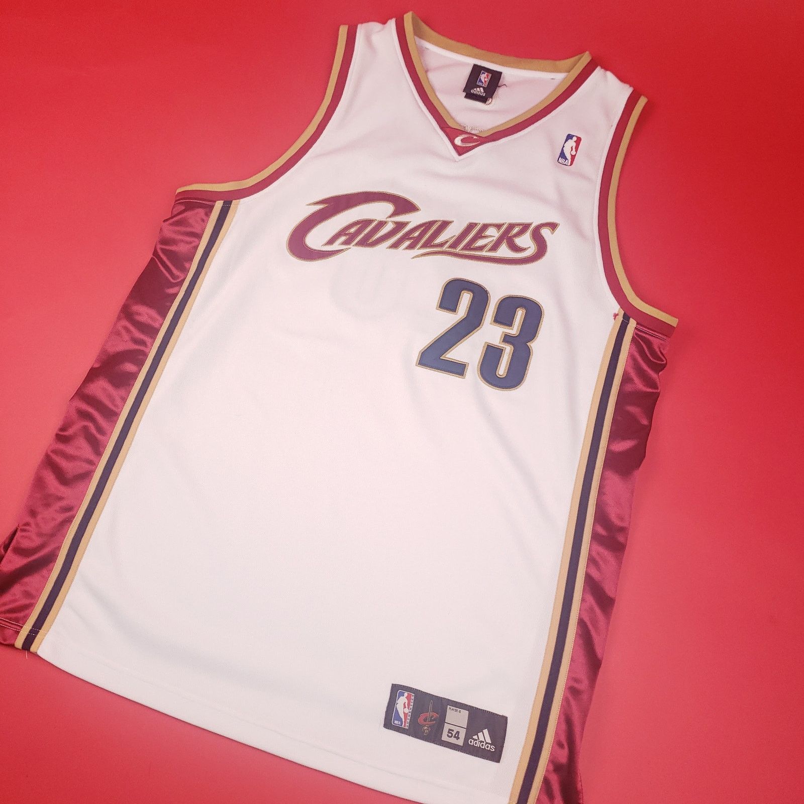 Adidas 2004 LeBron James Cleveland Cavs Cavaliers Adidas Jersey 54 Size US XL / EU 56 / 4 - 7 Thumbnail
