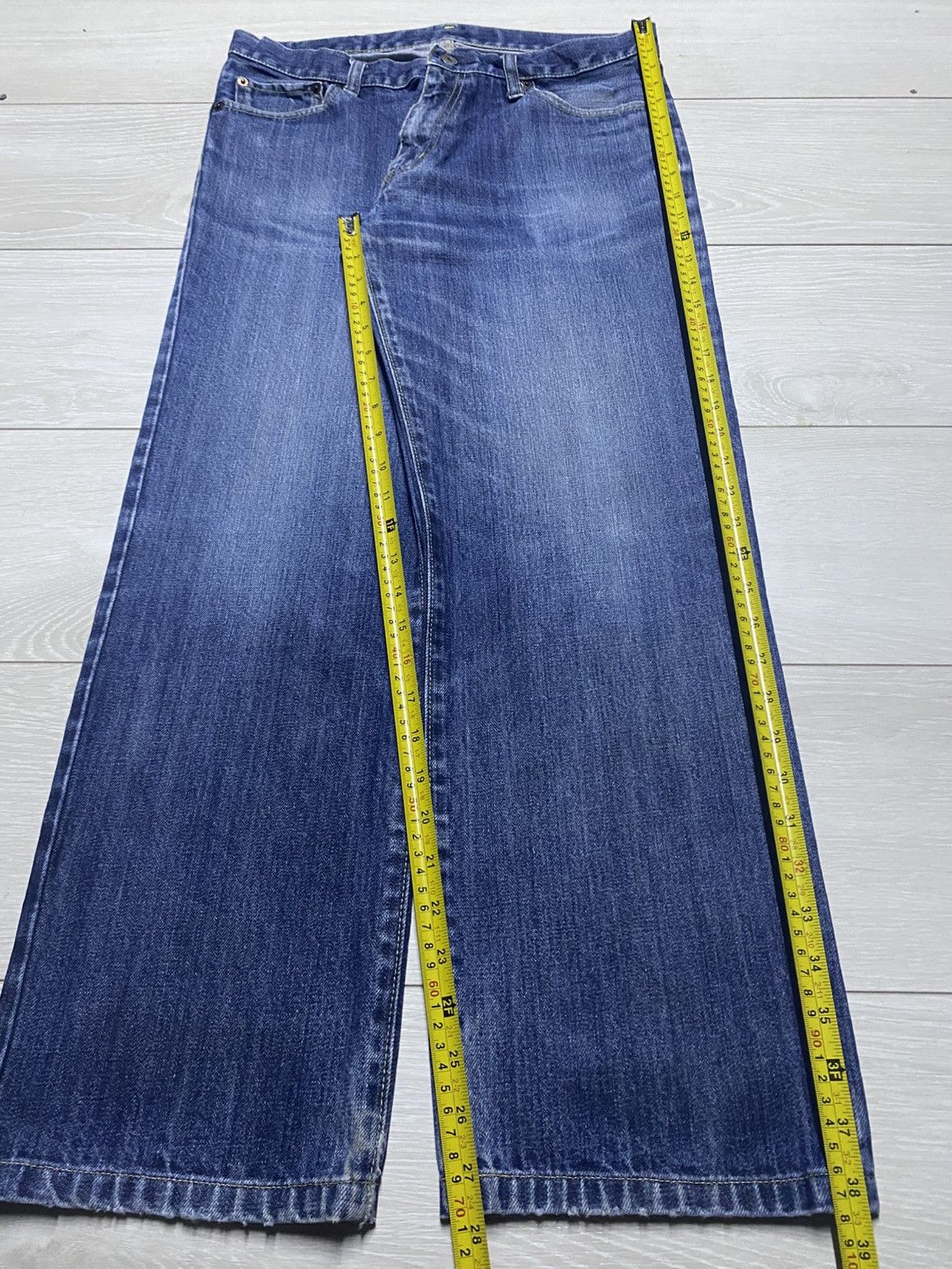 Undercover × Uniqlo Uniqlo S-002 Blue Wash Loose Jeans Size US 32 / EU 48 - 11 Thumbnail