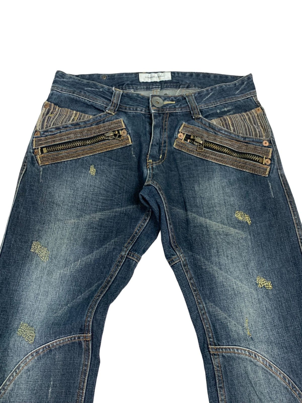 Japanese Brand × Le Grande Bleu (L.G.B.) × Tornado Mart 🔥Rare Design Japanese Brand Urban Craft Zipper Pocket Jeans Size US 31 - 7 Thumbnail