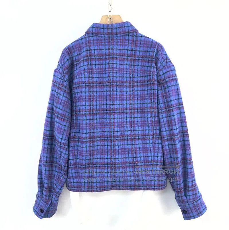 Louis Vuitton Louis Vuitton Blue Plaid Cotton Jacket for Men . Size US M / EU 48-50 / 2 - 2 Thumbnail