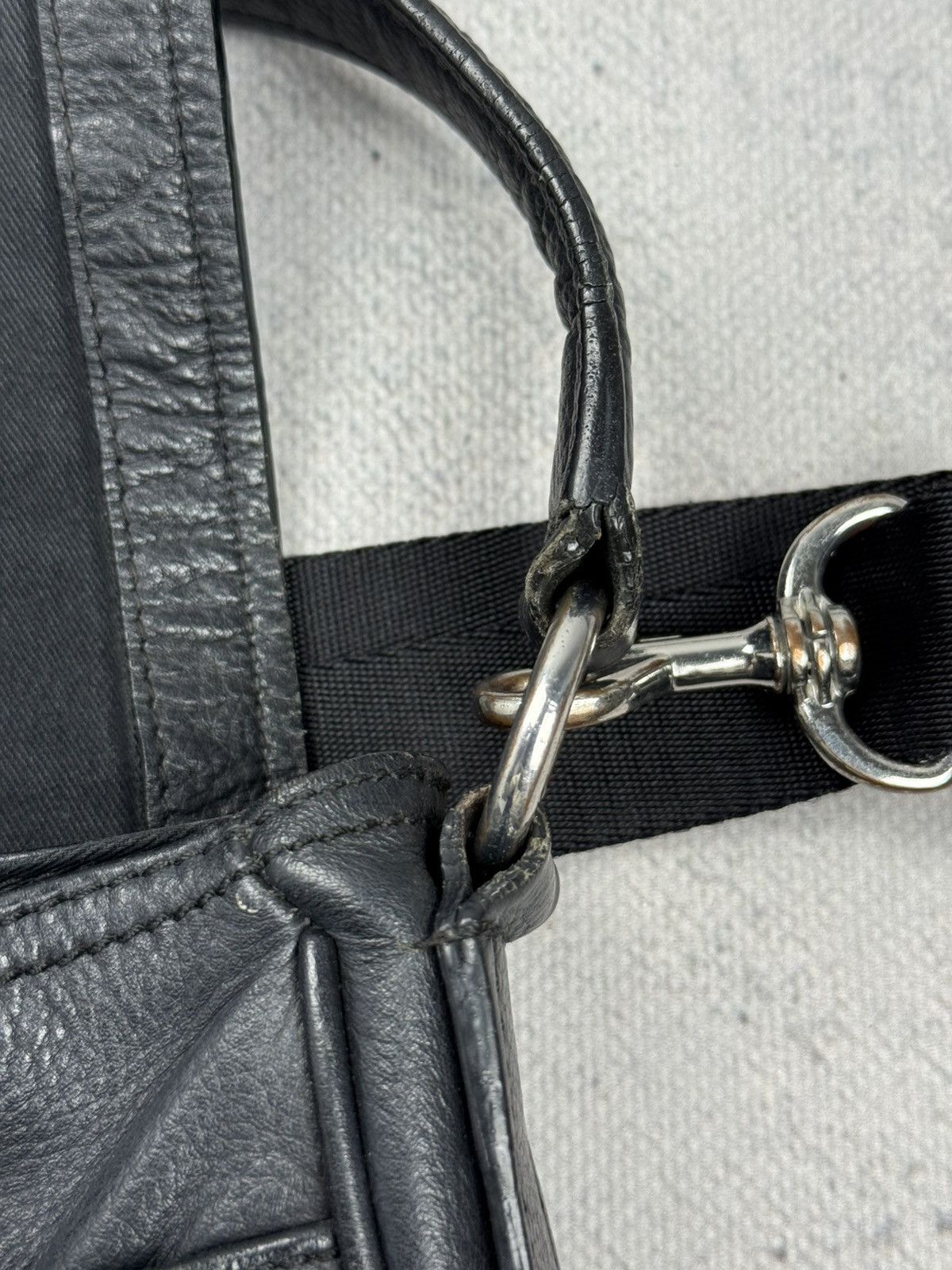 BREE VTG Bree Black Leather Shoulder Bag Crossbody Germany Design Size ONE SIZE - 21 Thumbnail