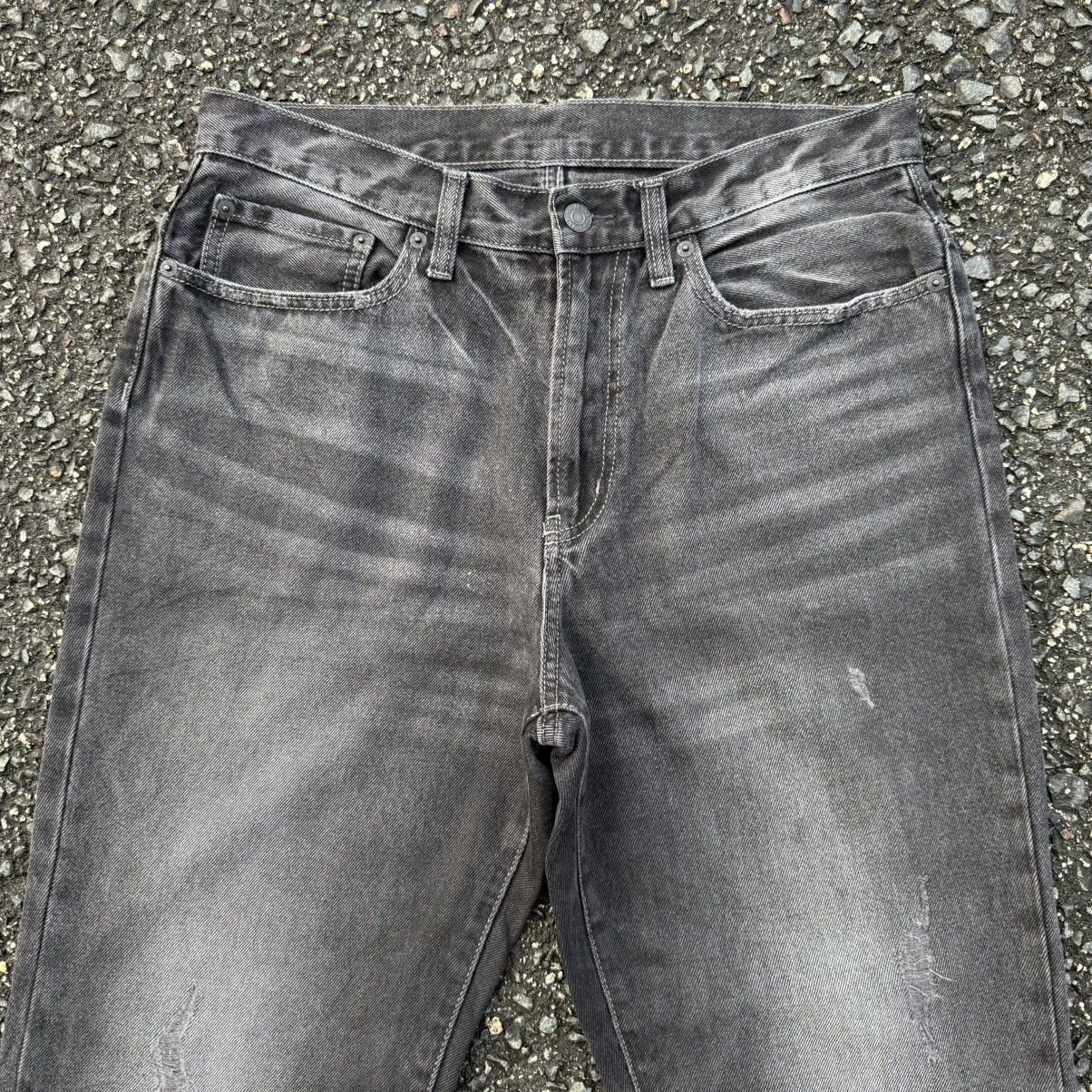 GU VINTAGE GU BLACK DENIM JEAN PANTS Size US 33 - 3 Thumbnail