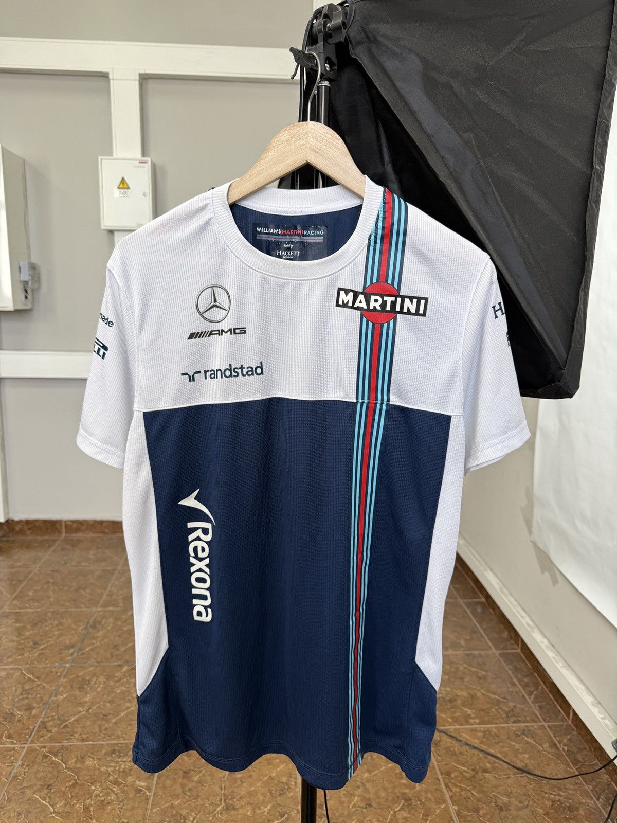 Hackett 🇬🇧 Hackett Williams Martini Racing Mercedes Jersey F1 Rare Size US L / EU 52-54 / 3 - 1 Thumbnail
