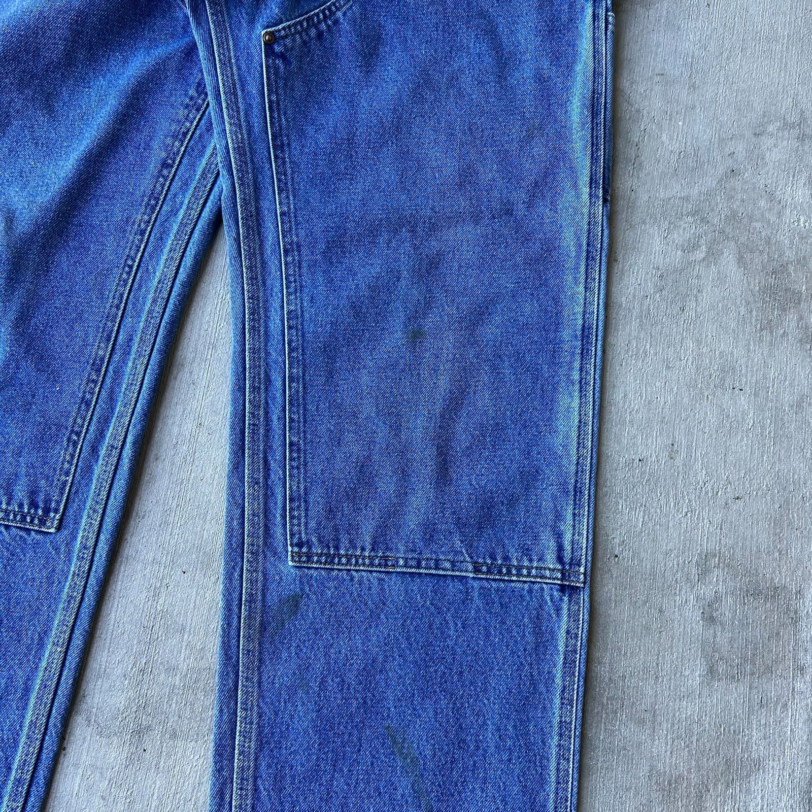 Carhartt × Vintage Carhartt denim blue jeans double knee work carpenter pants Size US 36 / EU 52 - 10 Thumbnail