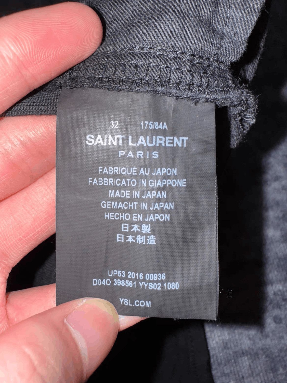 Saint Laurent Paris Saint Laurent Paris by Hedi 16AW Double Cut Denim-2508 Size US 32 / EU 48 - 6 Thumbnail