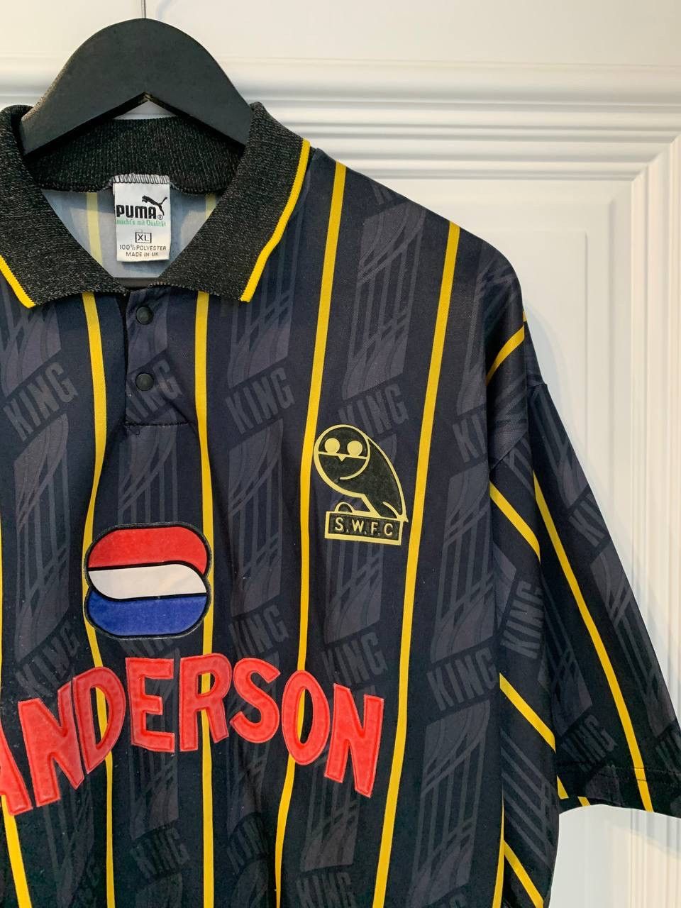 Puma Original Sheffield Wednesday SWFC Away Shirt 1993-1995 Puma Size US XL / EU 56 / 4 - 2 Thumbnail