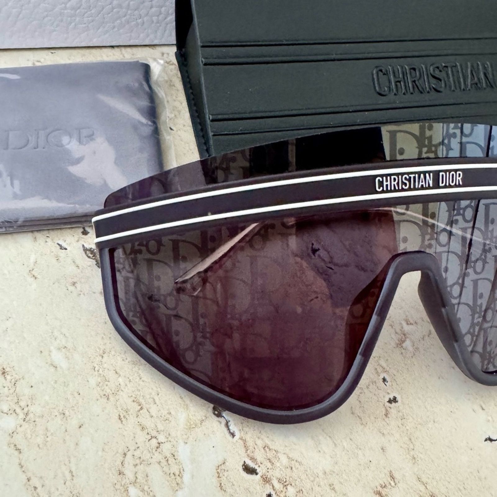 Dior New Dior Club M2U 31B8 Sunglasses Monogram Lenses Authentic! Size ONE SIZE - 4 Thumbnail