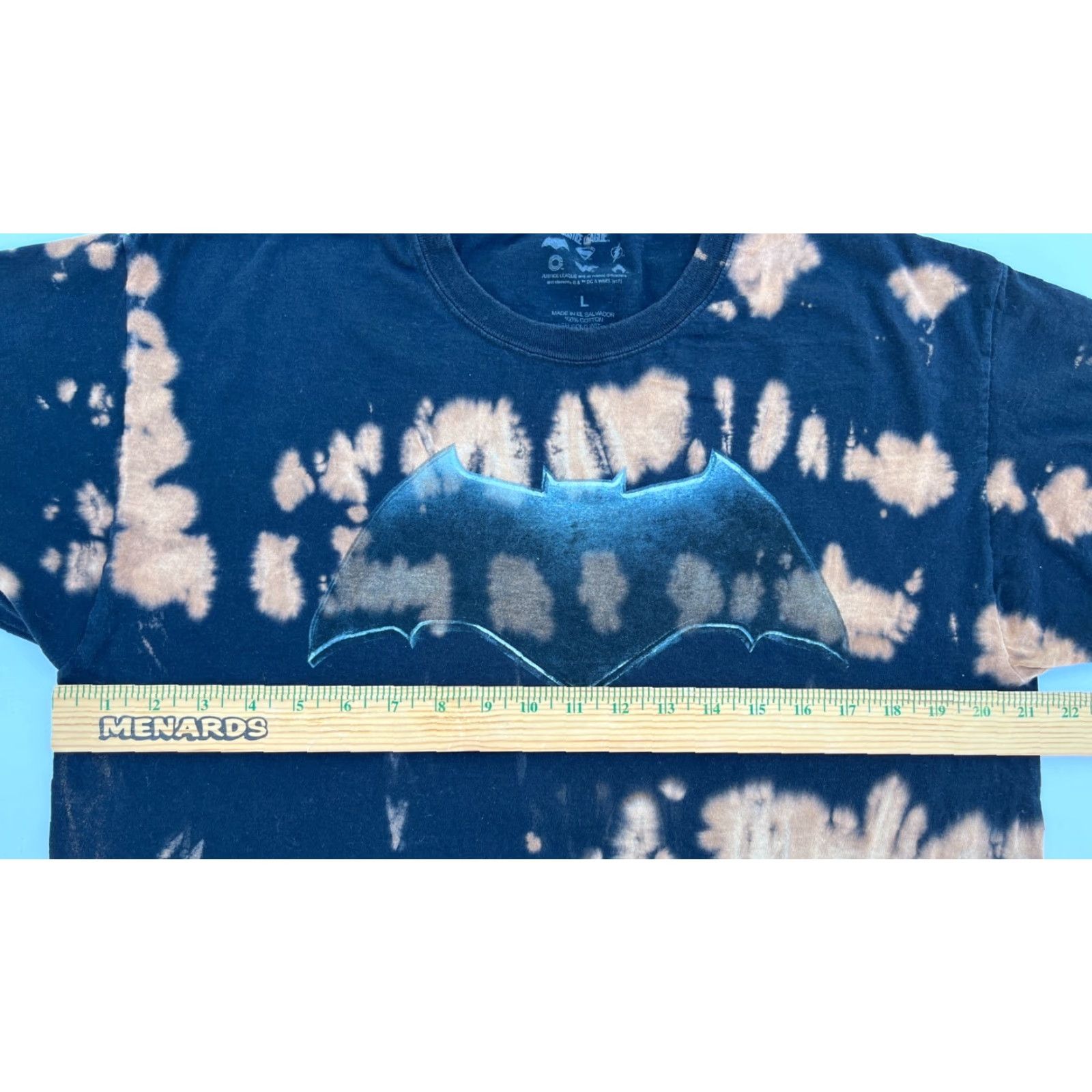 Vintage VINTAGE Men's Justice League Batman Tie Dye T-shirt Sz L Size US L / EU 52-54 / 3 - 8 Thumbnail