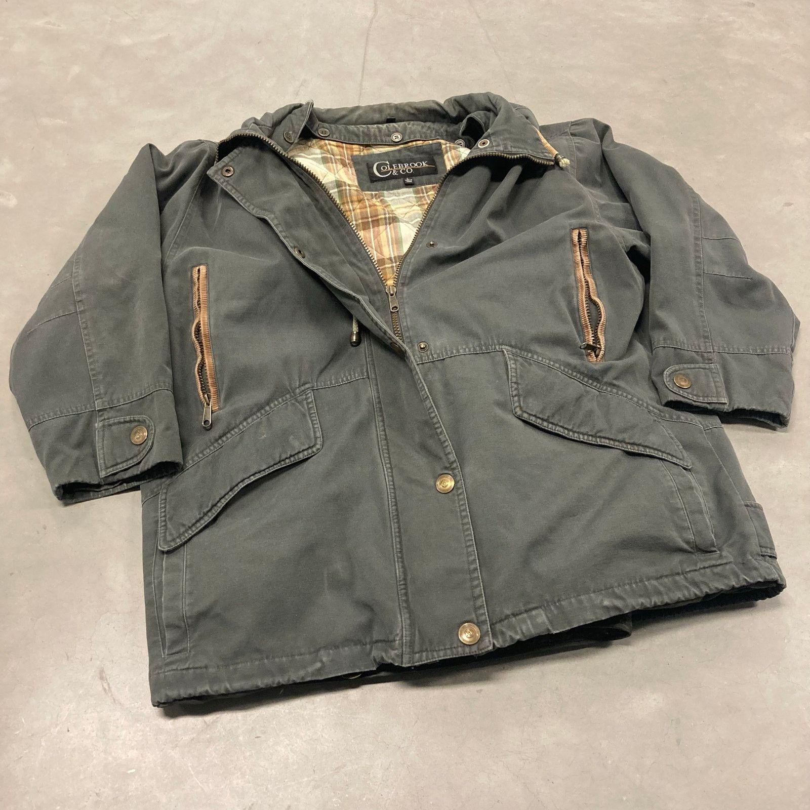 Vintage vintage y2k flannel lined chore jacket Size US L / EU 52-54 / 3 - 1 Thumbnail