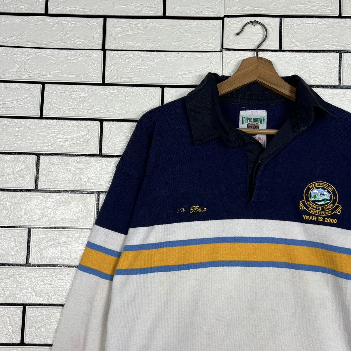 Vintage Y2k TRIPLE CROWN SUPERMAN No. 00 Polo Rugby Shirt #4027-C183 Size US XL / EU 56 / 4 - 8 Thumbnail