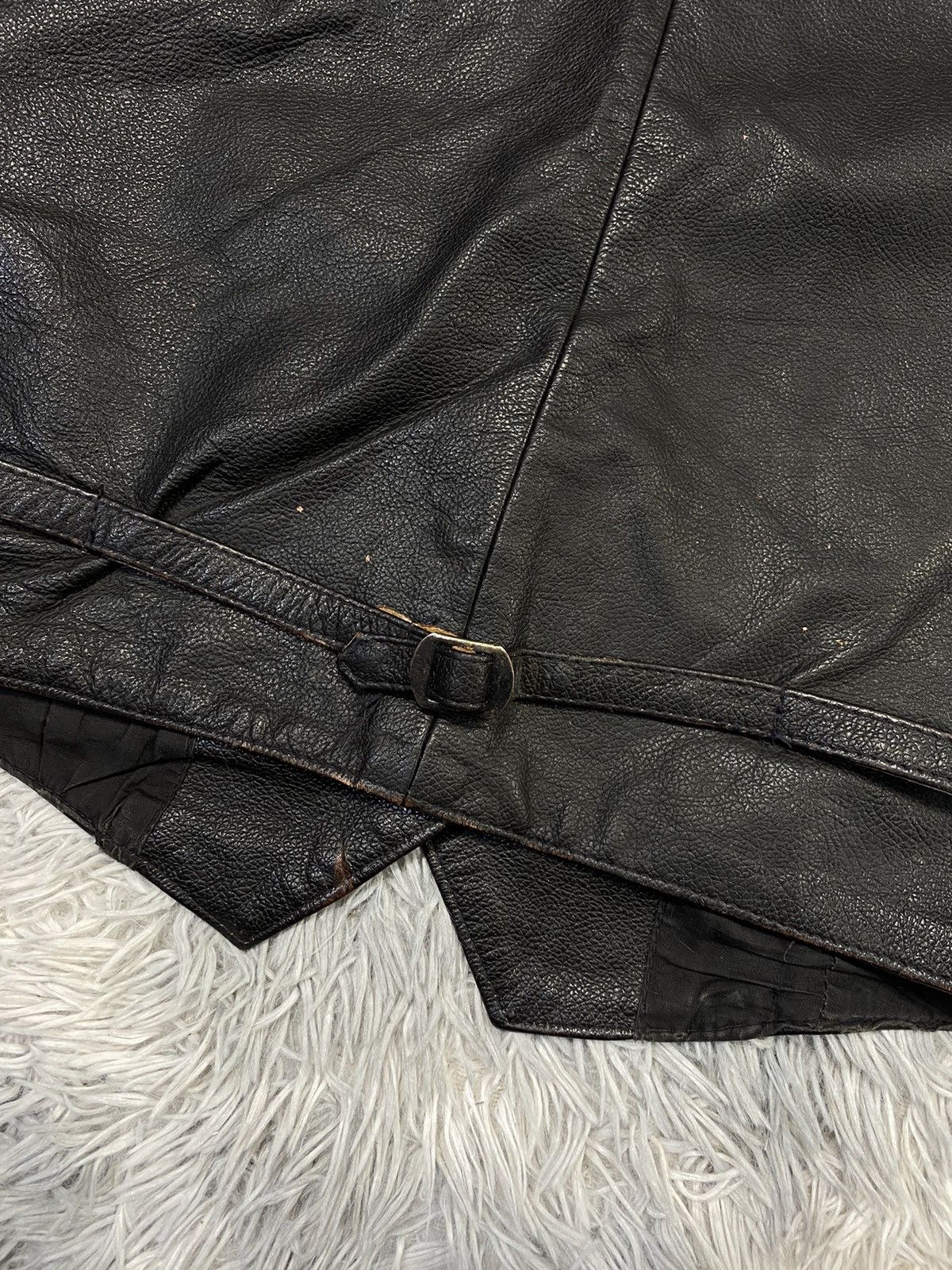 Leather Vintage Miss Joy Leather Vest Size 40 Size ONE SIZE - 6 Thumbnail