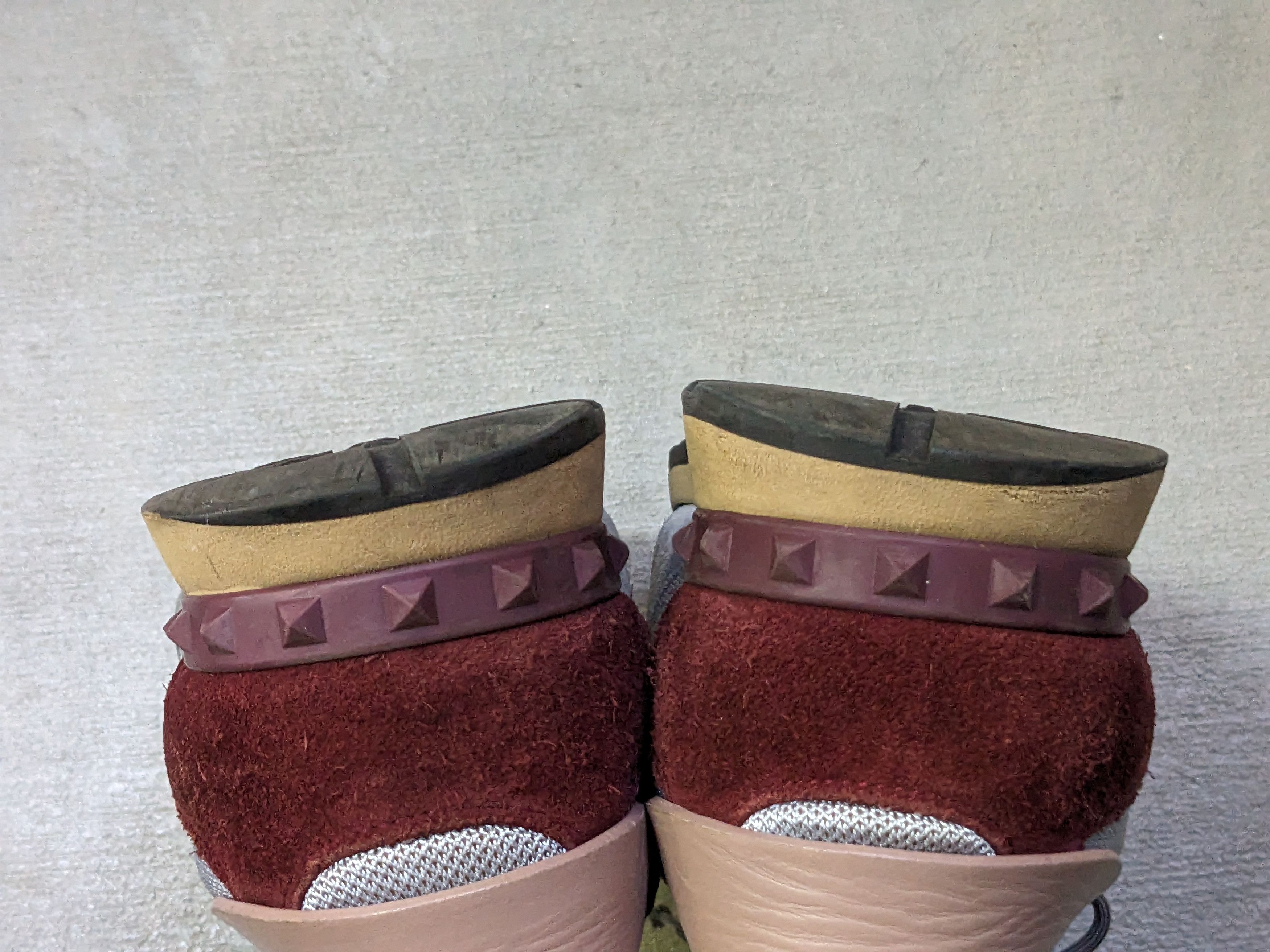 Valentino Rockrunner Sneakers Blue Burgundy 11 44 Suede