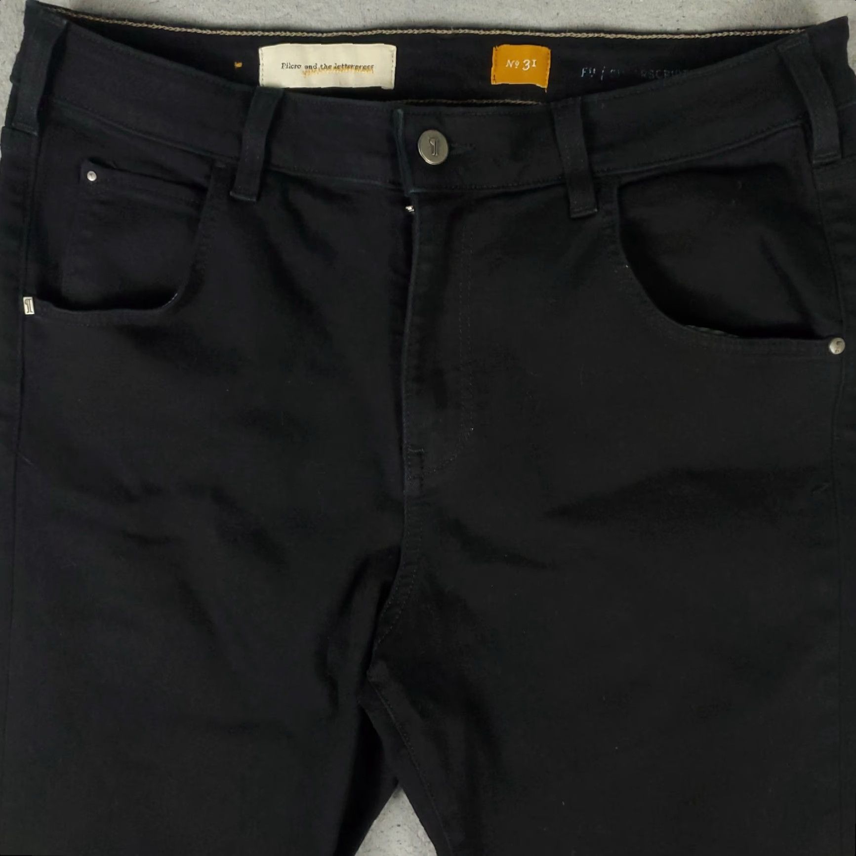 Vintage VINTAGE Pilcro Jeans Women Slim Skinny Denim Black 31x29.5 High Rise 5-Pocket Regular Womens Size 24" / US 00 / IT 34 - 2 Thumbnail