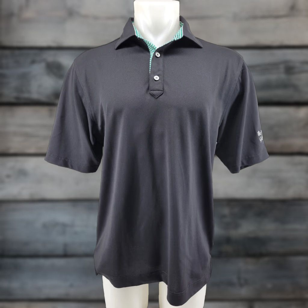 Footjoy FootJoy Polo Medium Black Mens Short Sleeve Golf Shirt The Golf Club Logo Size US M / EU 48-50 / 2 - 1 Thumbnail