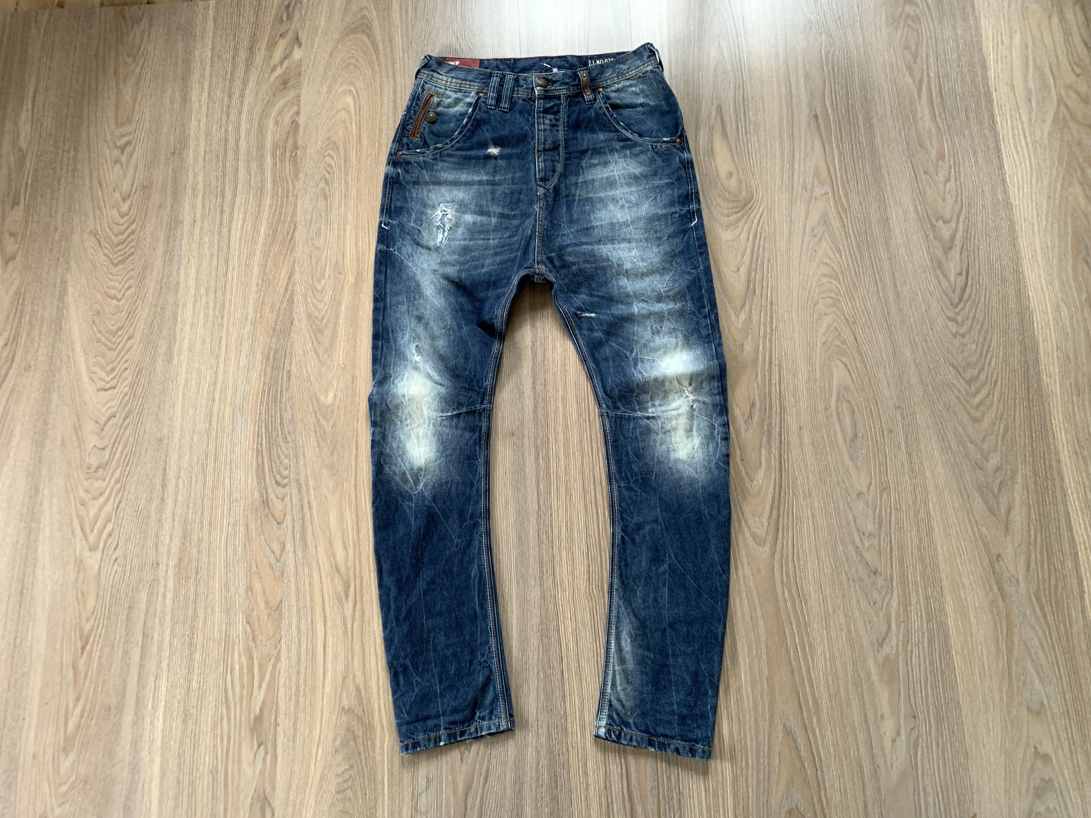 Zara Zara Man Light Blue Distressed Jeans Size US 30 / EU 46 - 1 Thumbnail