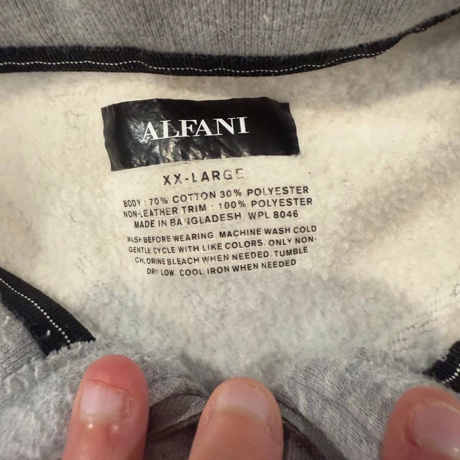 Alfani Alfani 1/4Zip Fleece Pullover Sweater MockNeck Mens XXL Gray Size US XXL / EU 58 / 5 - 3 Thumbnail