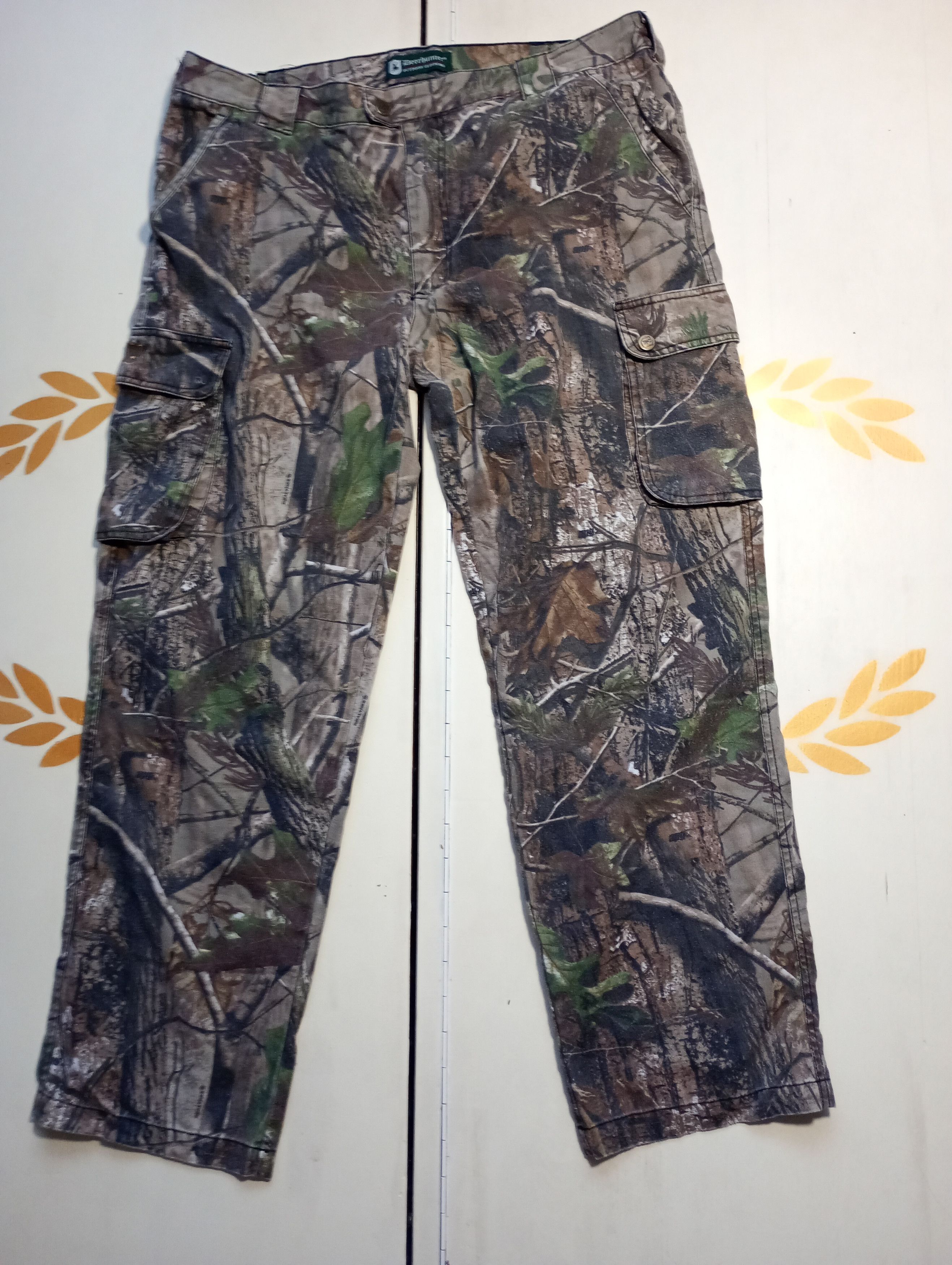 Hunter Vintage Real Tree Deerhunter Woodland Camo Cargo Pants Size US 40 / EU 56 - 1 Thumbnail