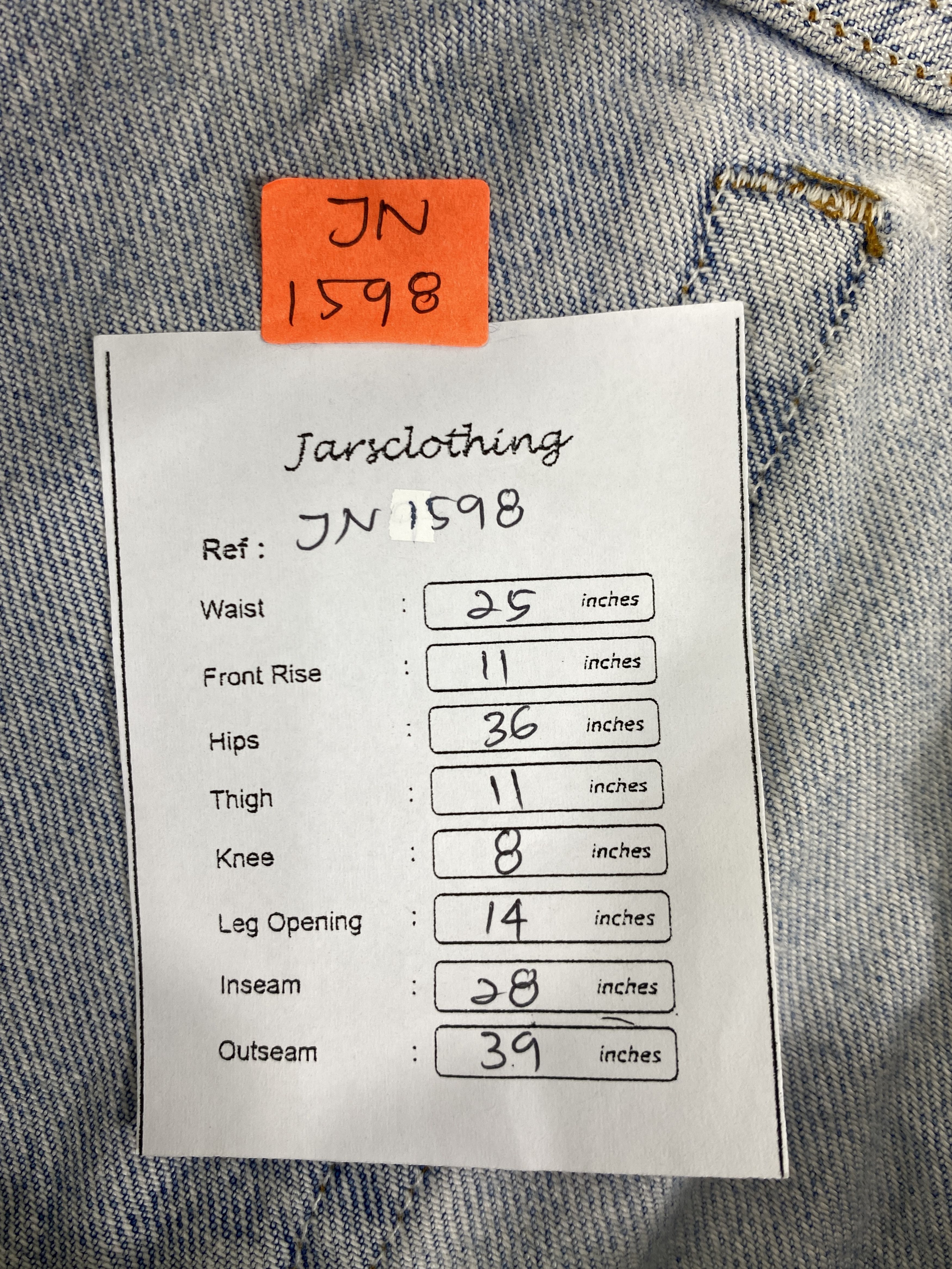 Levi's 90's Light Blue Wash Vintage Levi's 501 USA 25x28 -JN1598 Size US 26 / EU 42 - 8 Thumbnail