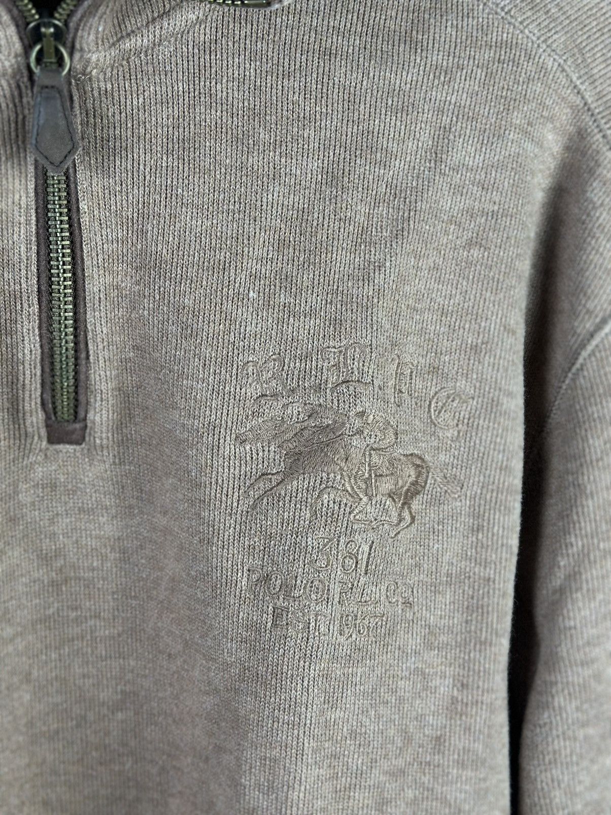 Polo Ralph Lauren × Vintage Vintage Polo Ralph Lauren Sweater 1/3 Zip 90s Size US M / EU 48-50 / 2 - 4 Thumbnail