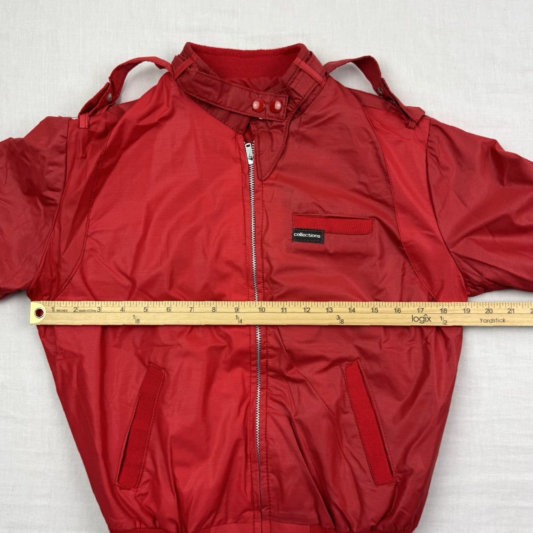 Vintage VINTAGE Collections 1980s Jacket Windbreaker Adult Small Red Full Zip Hipster Size US S / EU 44-46 / 1 - 7 Thumbnail