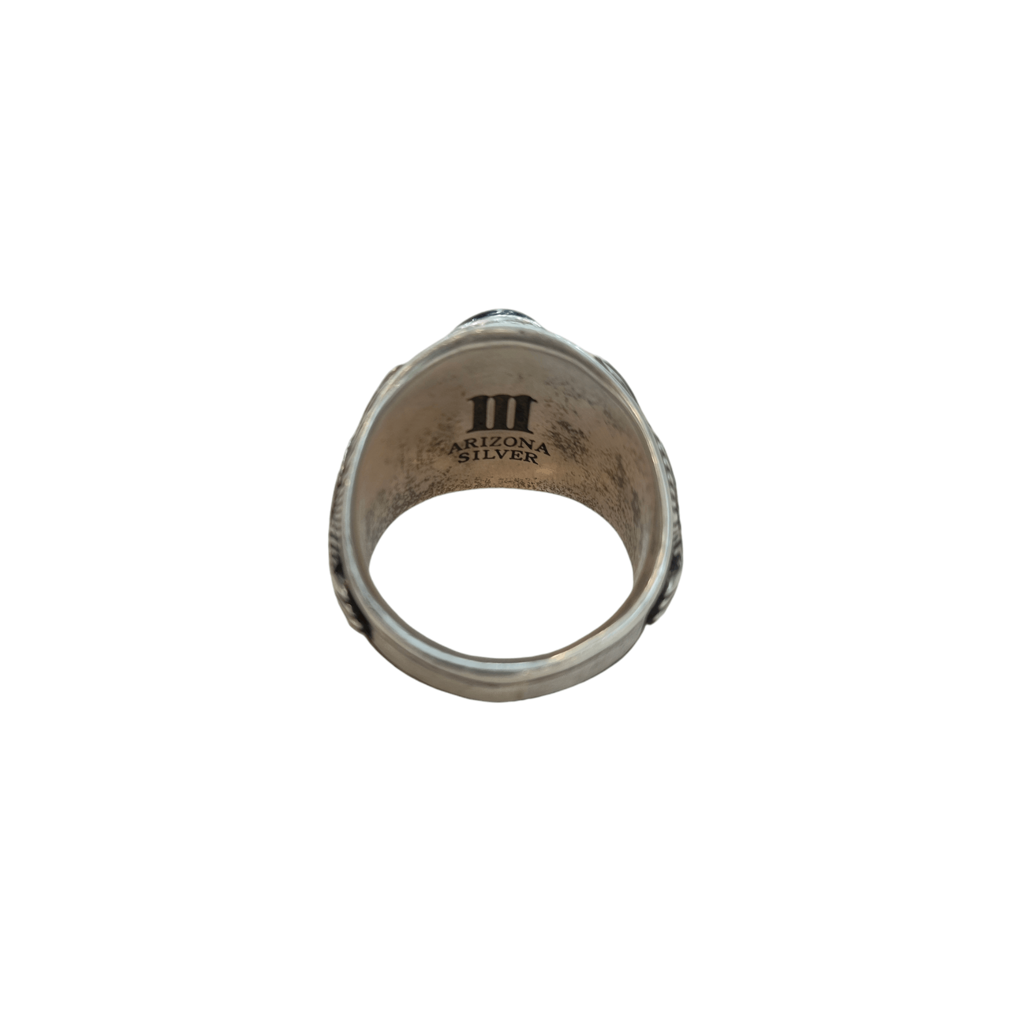 ARIZONA FREEDOM × Japanese Brand × Sterling Silver 2013 Collection Ring Silver (SV925) x Black Star Diopsite Size ONE SIZE - 4 Thumbnail