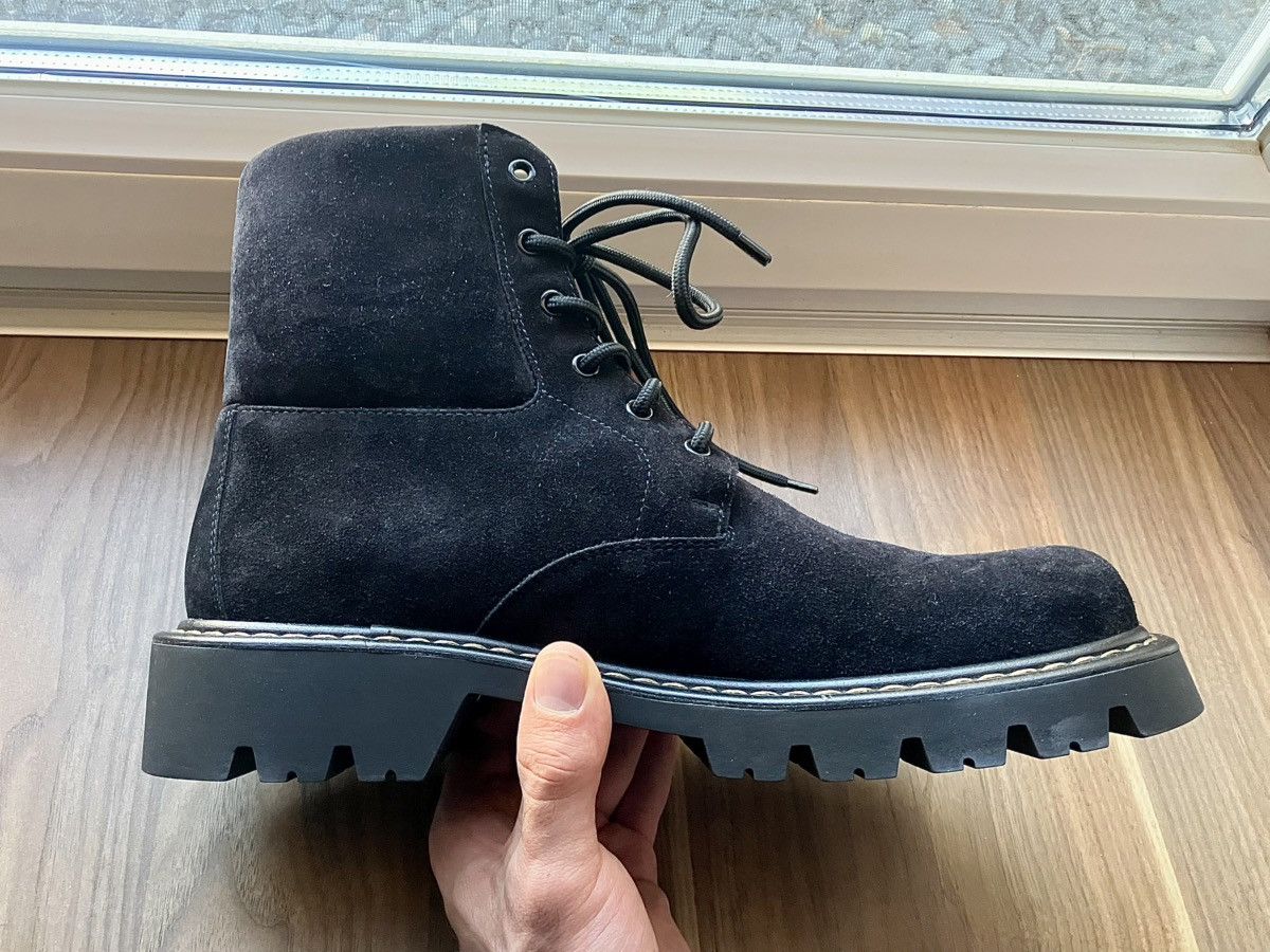 Loewe Loewe: Sierra combat ankle boot in suede Black Size US 11 / EU 44 - 10 Thumbnail