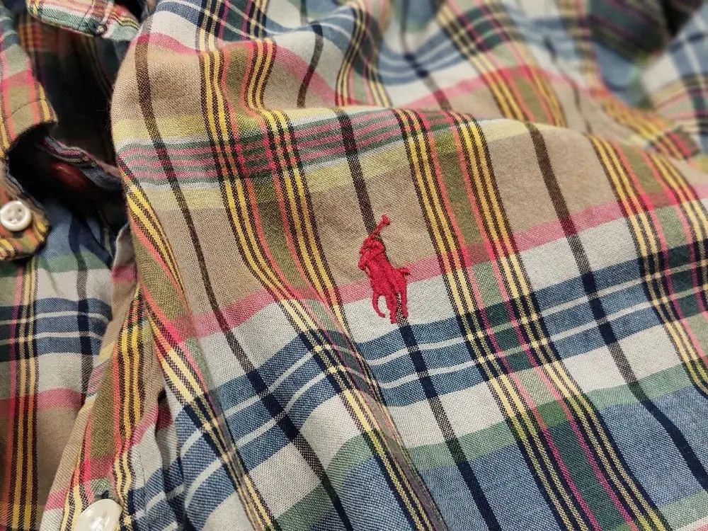 Polo Ralph Lauren Vintage 90's Polo Ralph Lauren Checkered Light Flannel Shirt Size US XL / EU 56 / 4 - 7 Thumbnail