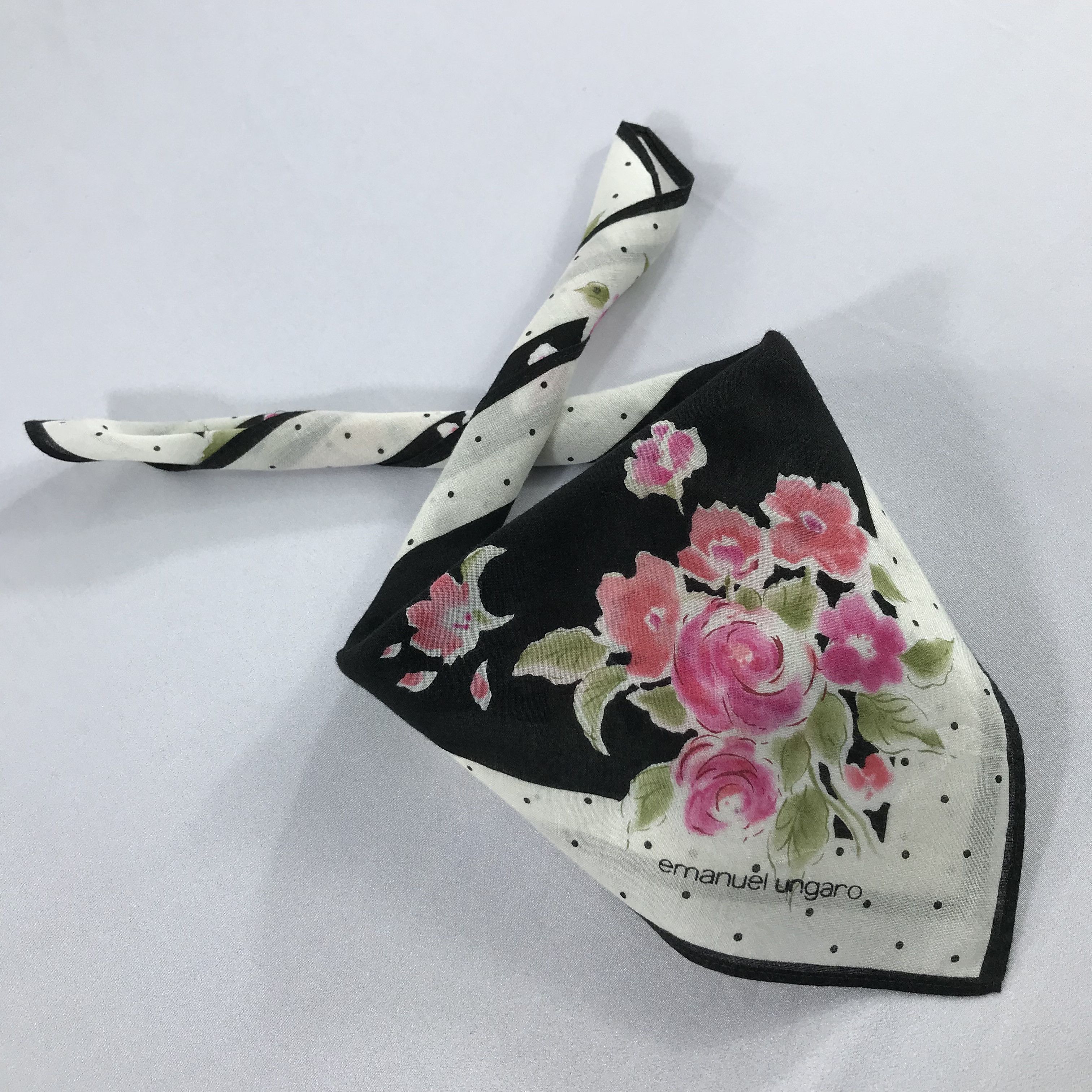 Emanuel Ungaro × Vintage Emanuel Ungaro Bandana / Handkerchief / Neckerchief - S1990 Size ONE SIZE - 4 Thumbnail