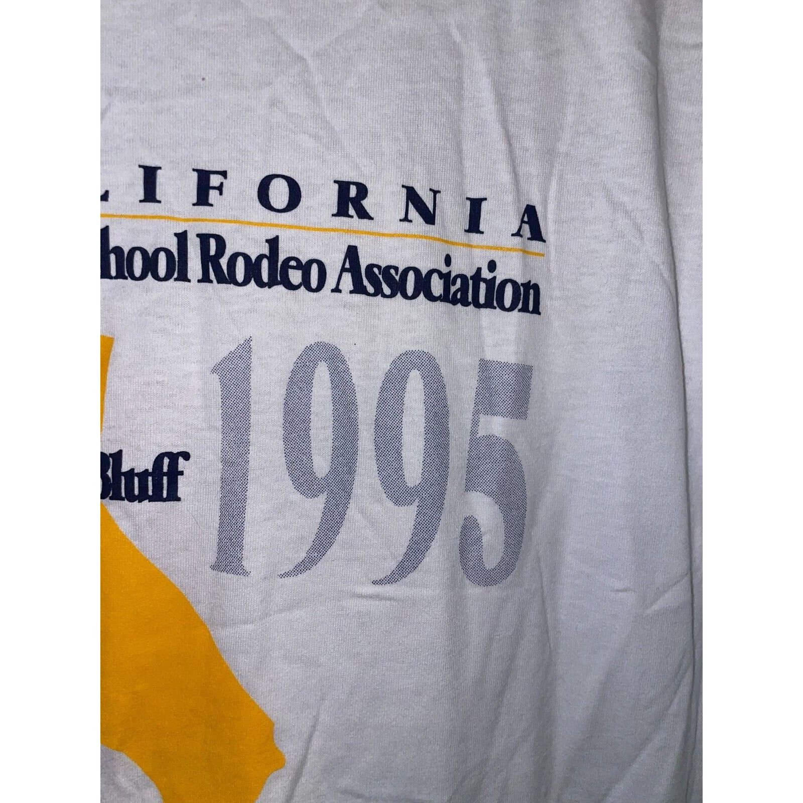 Jerzees Vintage Rodeo Shirt California Assc State Finals Tee 1995 Size US L / EU 52-54 / 3 - 4 Thumbnail