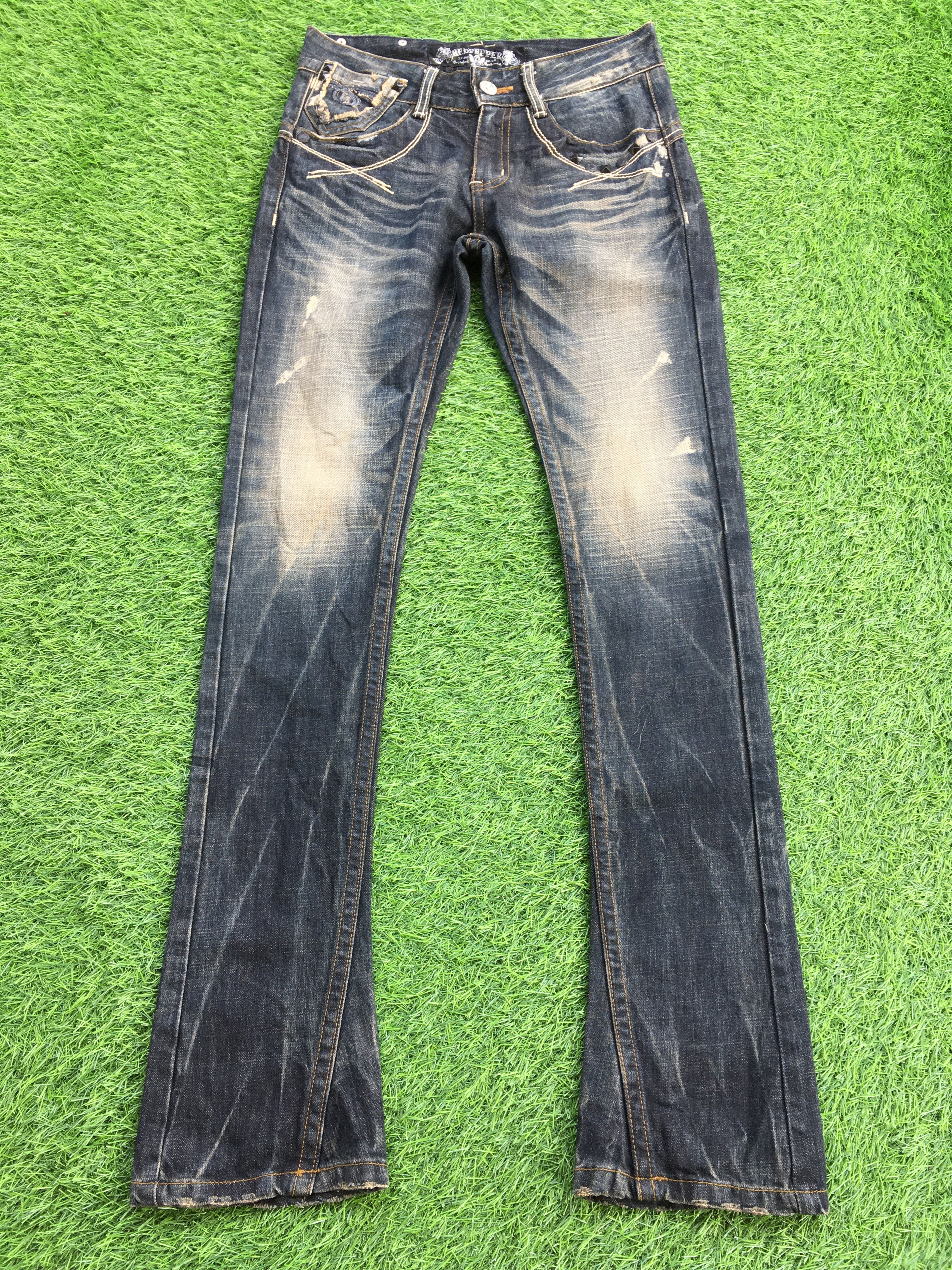 Japanese Brand Japanese Skull Denim Low Waist Flared Denim Jeans, D-1199 Size 26" / US 2 / IT 38 - 2 Thumbnail