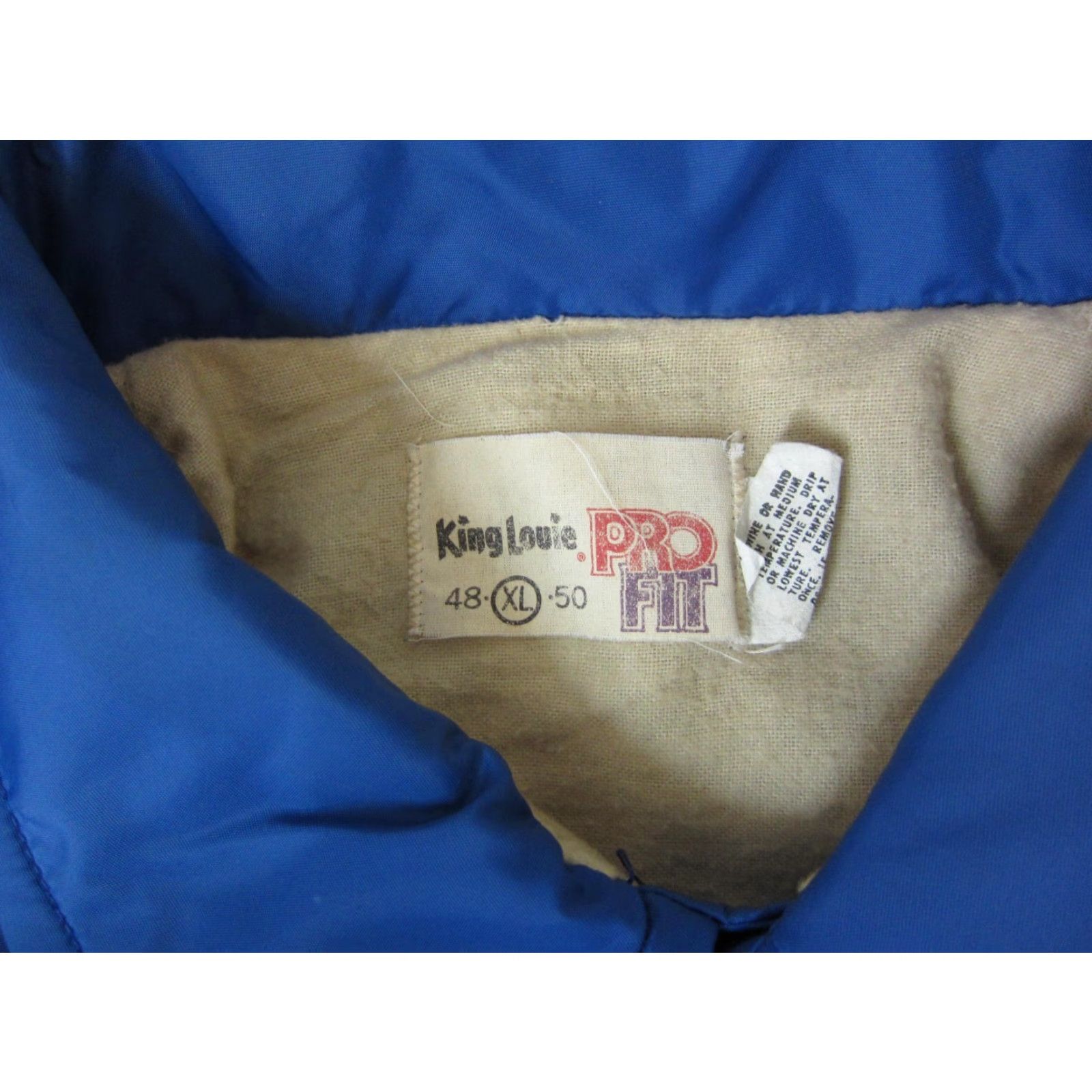 Vintage VINTAGE American Legion Jacket Mens XL Blue 80s Bomber Satin Nylon Workwear Regular Short Snap Front Size US XL / EU 56 / 4 - 6 Thumbnail