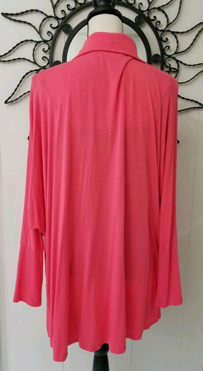 Designer Time & Tru Top Womens Xxl Plus 20 Pin V Neck Collar Dolman Size 3XL / US 20-22 - 2 Thumbnail